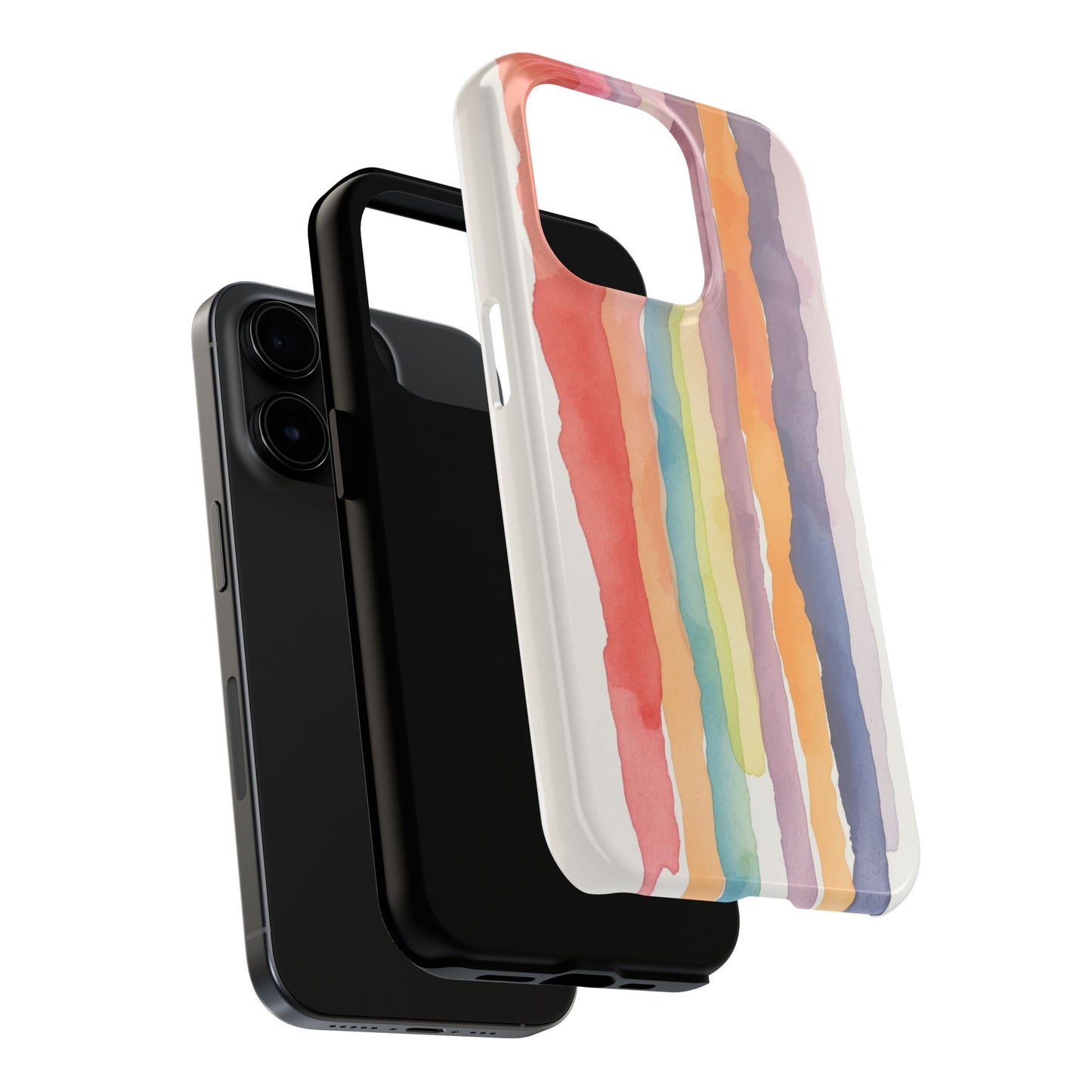 Colorful Watercolor Tough Phone Case - Stylish and Durable Cover for Creative Souls