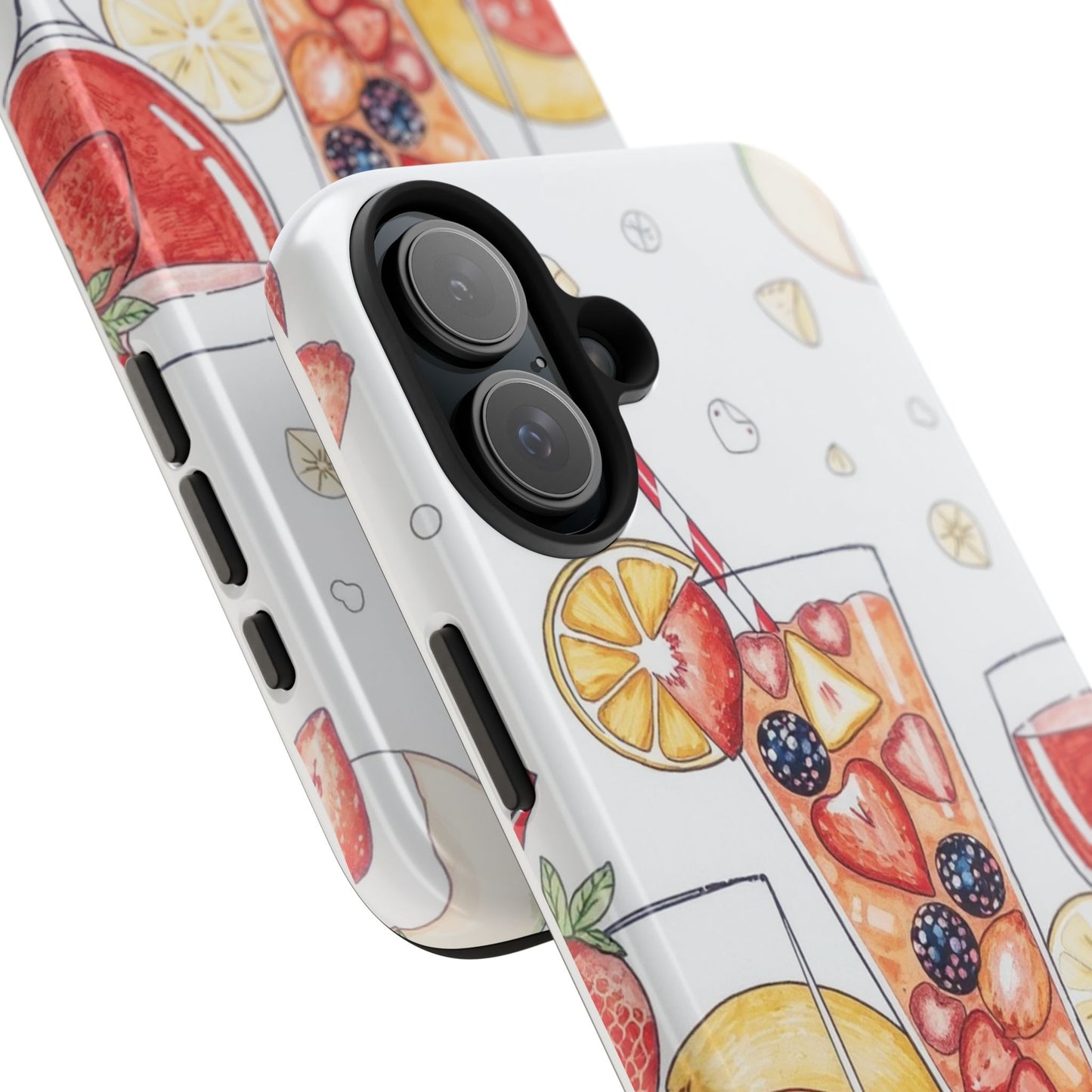 Colorful Fruit Cocktail Tough Phone Case - Perfect for Summer Vibes