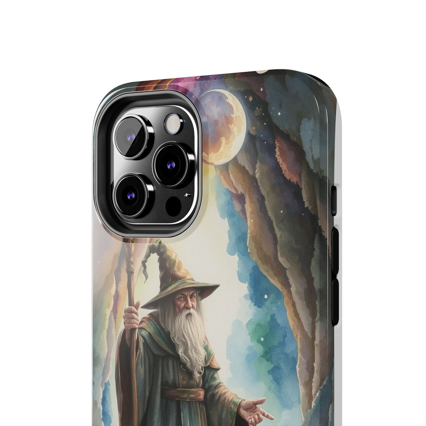 Magical Wizard Phone Case - Tough, Durable Phone Cover for Fantasy Lovers, Geek Gift, Unique Design, Celestial Phone Accessory