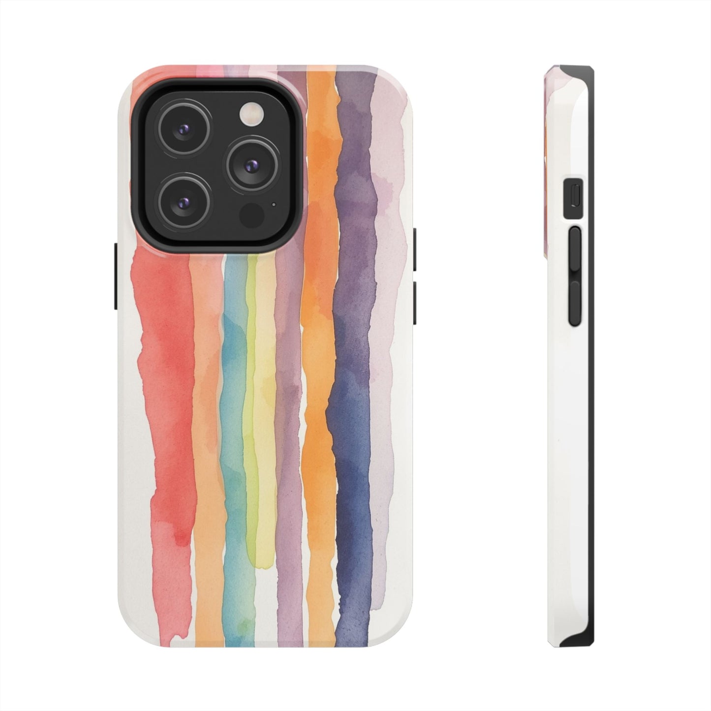 Colorful Watercolor Tough Phone Case - Stylish and Durable Cover for Creative Souls