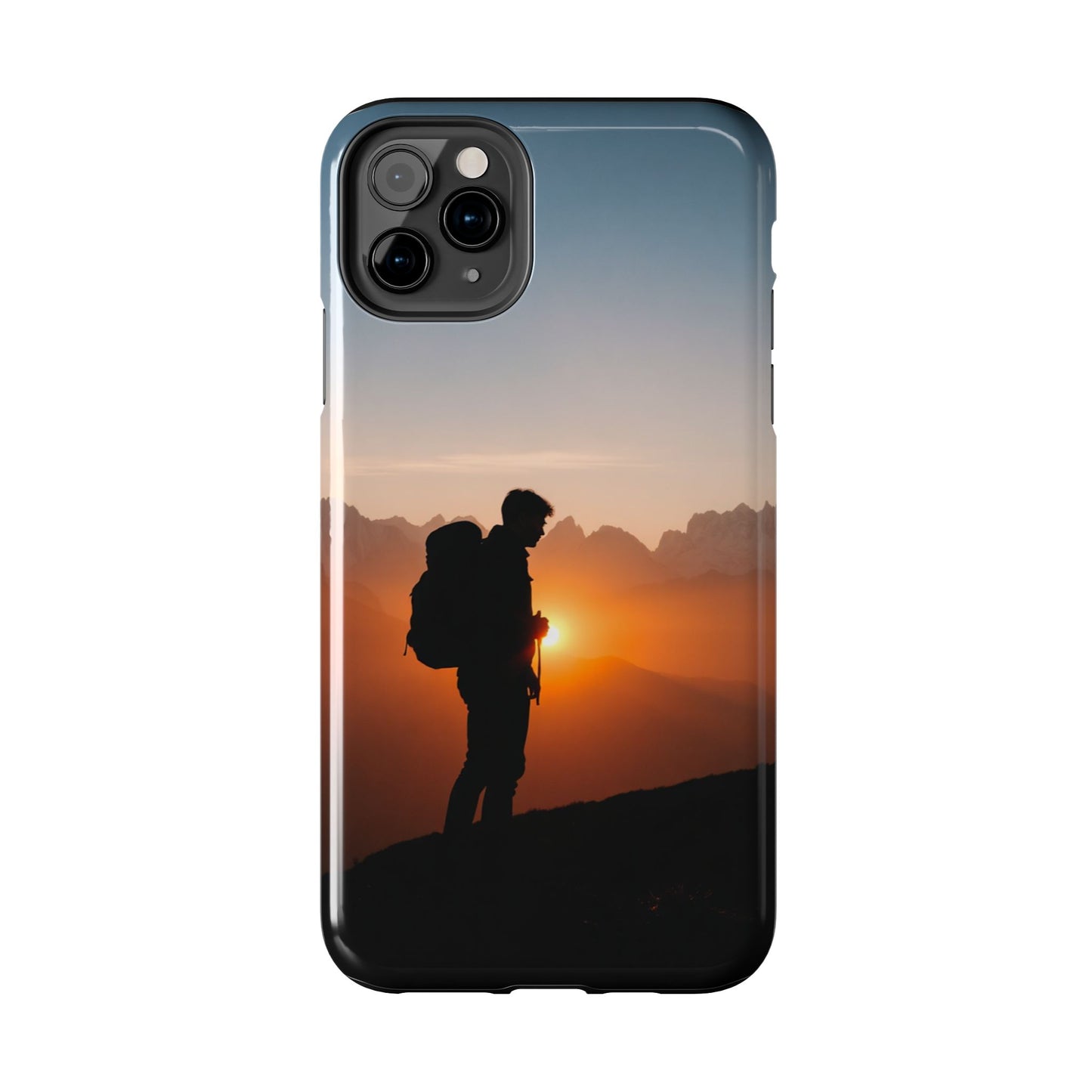 Explorer Adventure Sunset Mountain iPhone Case