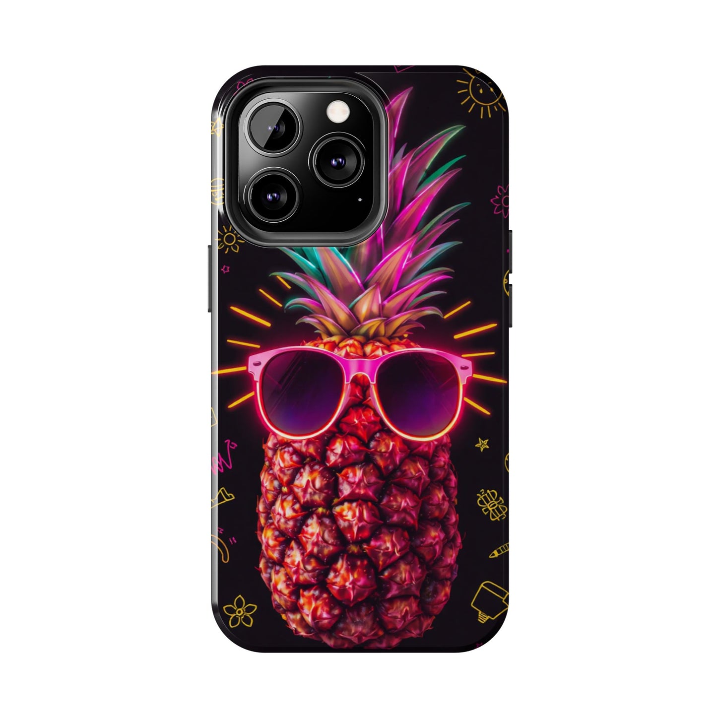 Tough Pineapple Phone Case - Cool, Vibrant Design Perfect for Summer Vibes