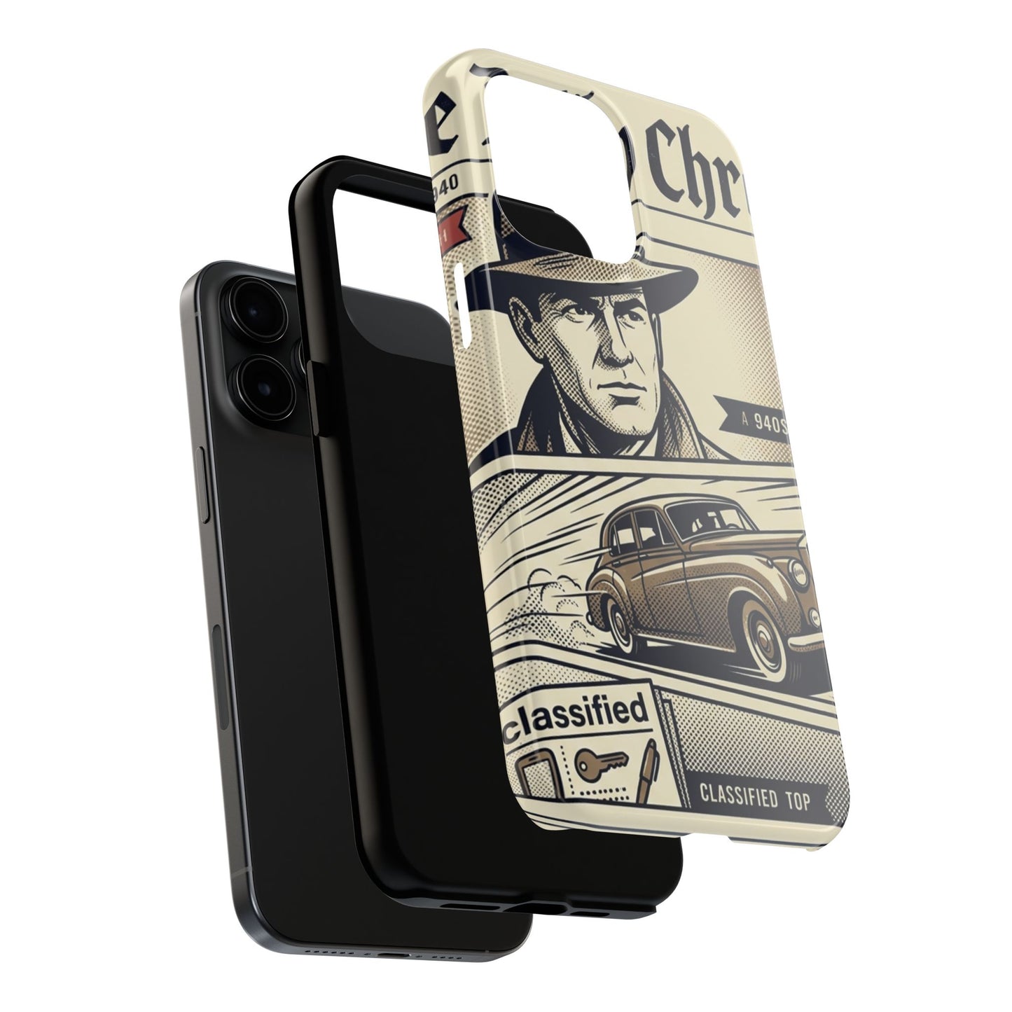 Old Newspaper Tough Phone Case