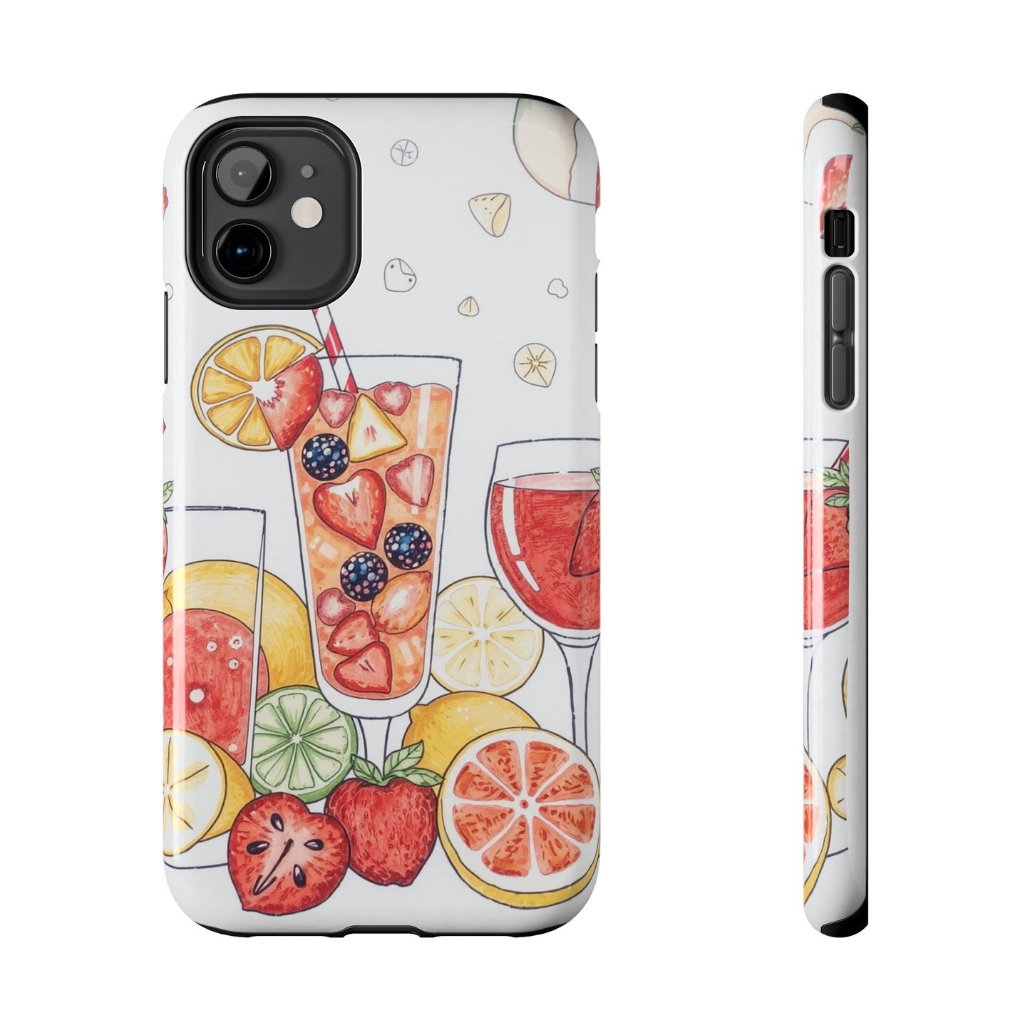Colorful Fruit Cocktail Tough Phone Case - Perfect for Summer Vibes
