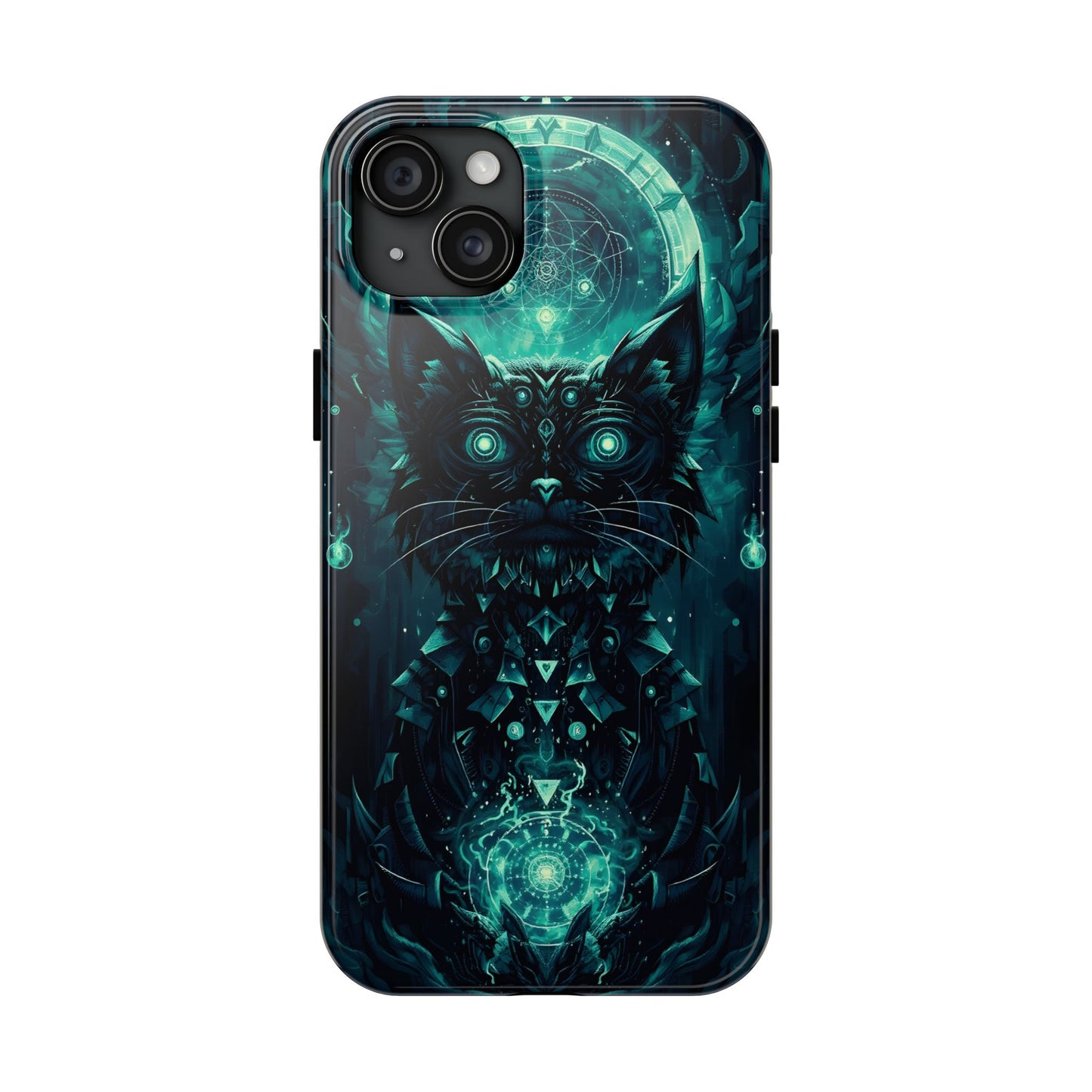 Mystical Dark Cat Phone Case - Tough Protective Cover for Cat Lovers - for iPhone