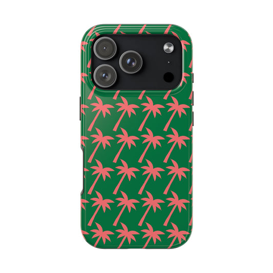 Tropical Palm Pattern for Beach Lovers - Tough Phone Case - for iPhone
