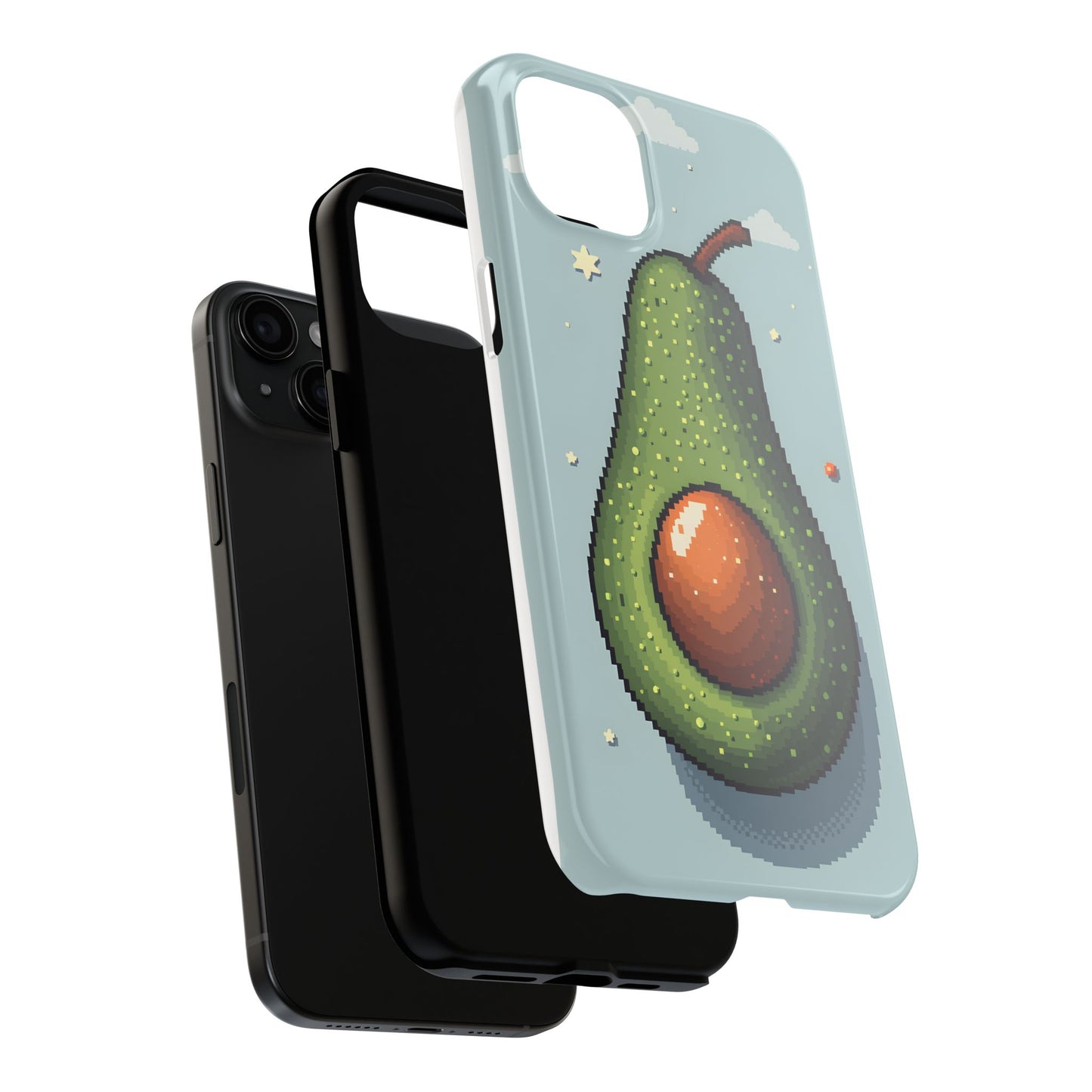Pixel Avocado Tough Phone Case - Perfect for Foodies & Nature Lovers - for iPhone