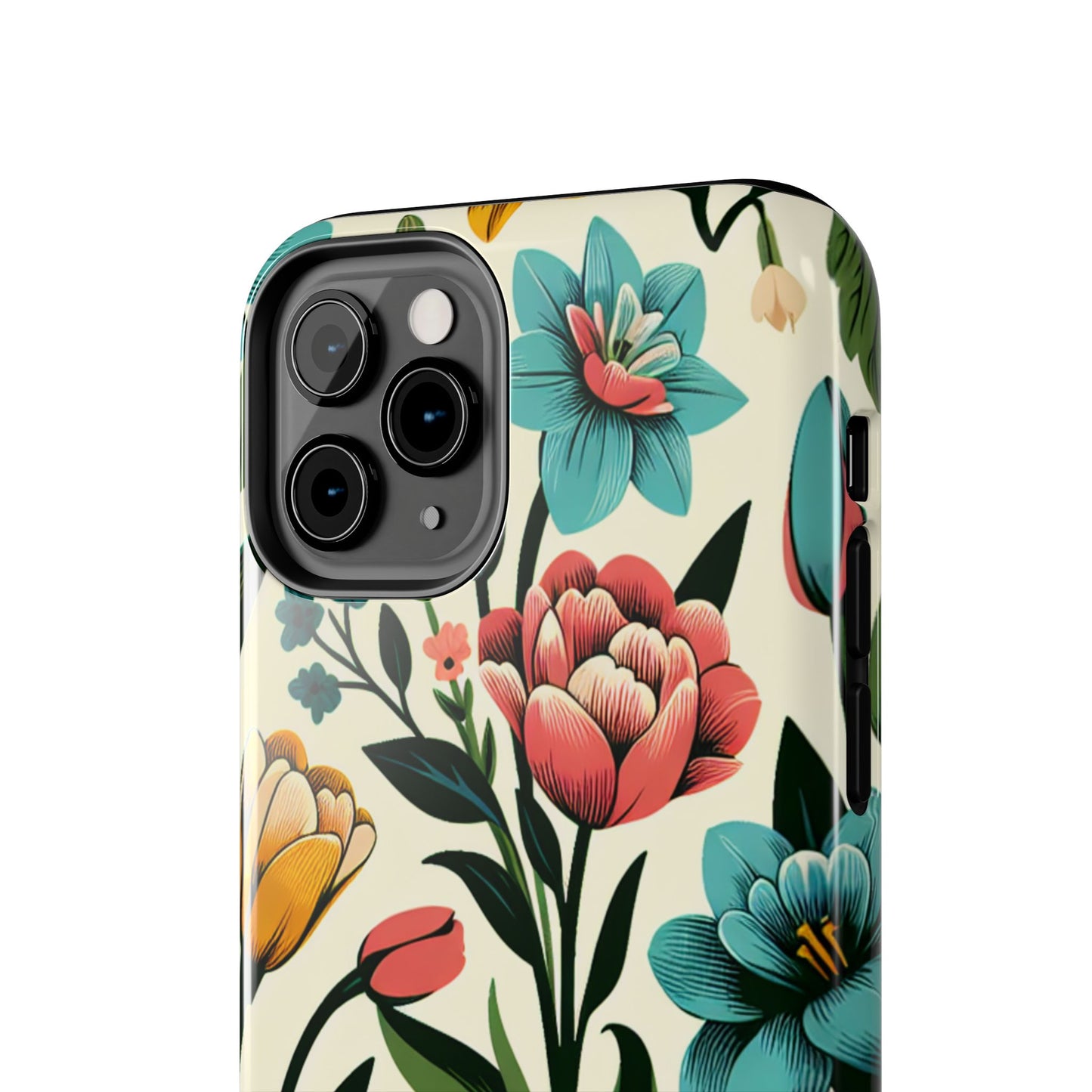 Floral Tough Phone Case - Vibrant Flower Design for Stylish Protection - for iPhone