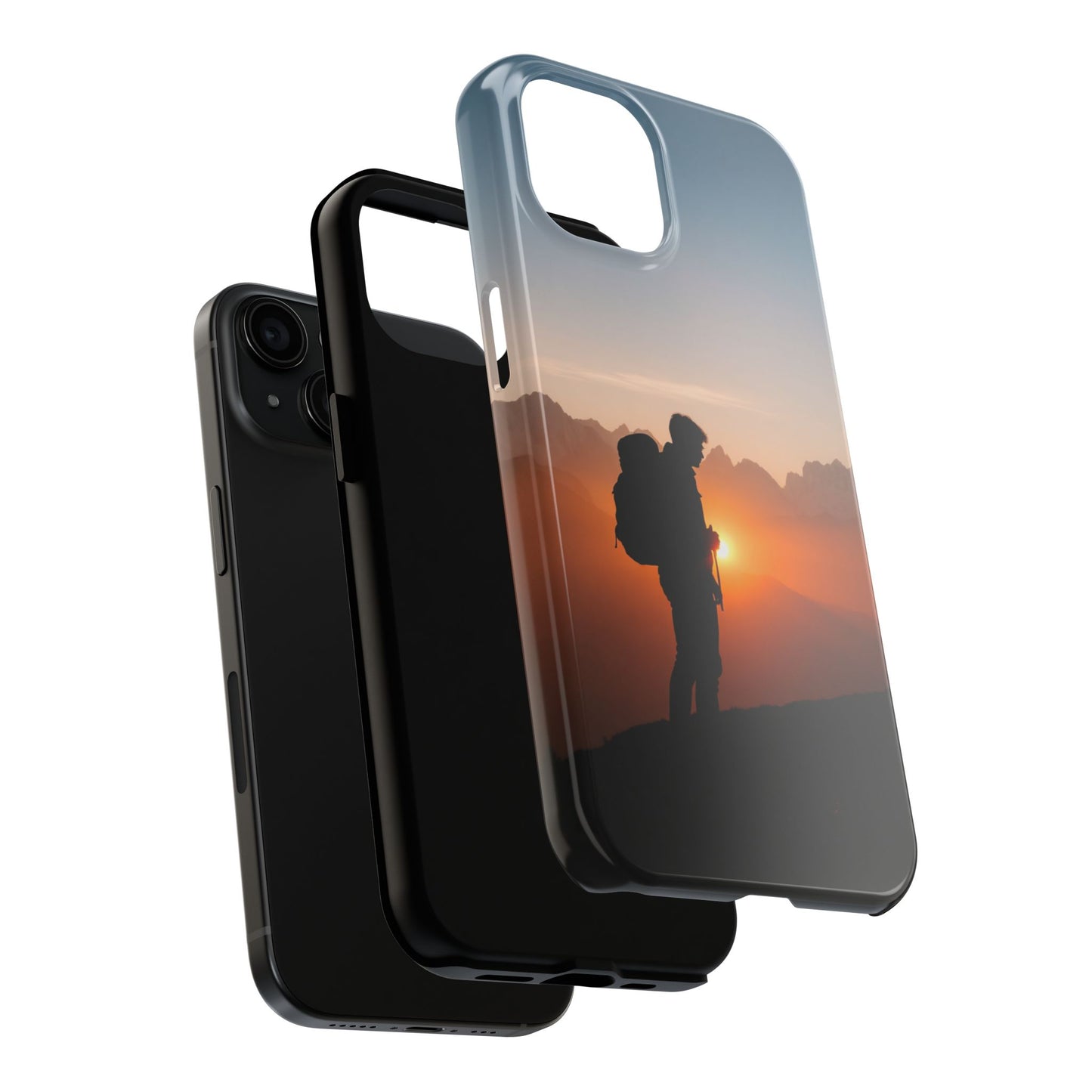 Explorer Adventure Sunset Mountain iPhone Case