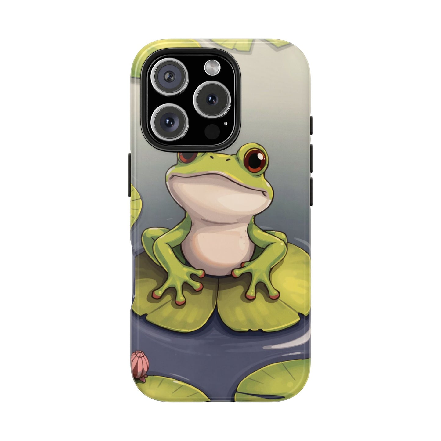 Cute Frog Tough Phone Case - Durable Protection with Nature Vibe