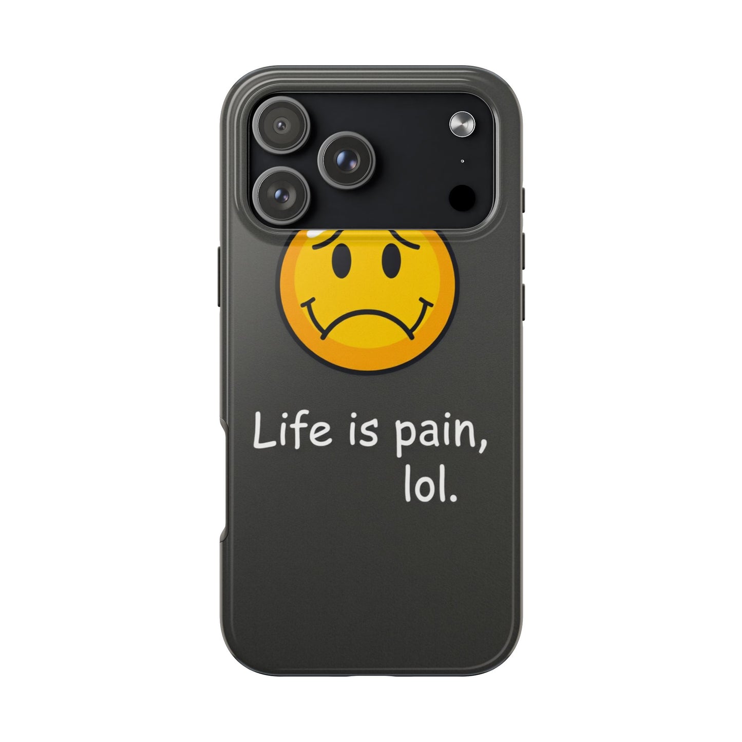 Life is Pain Tough Phone Case - Trendy Design for Smartphone Protection