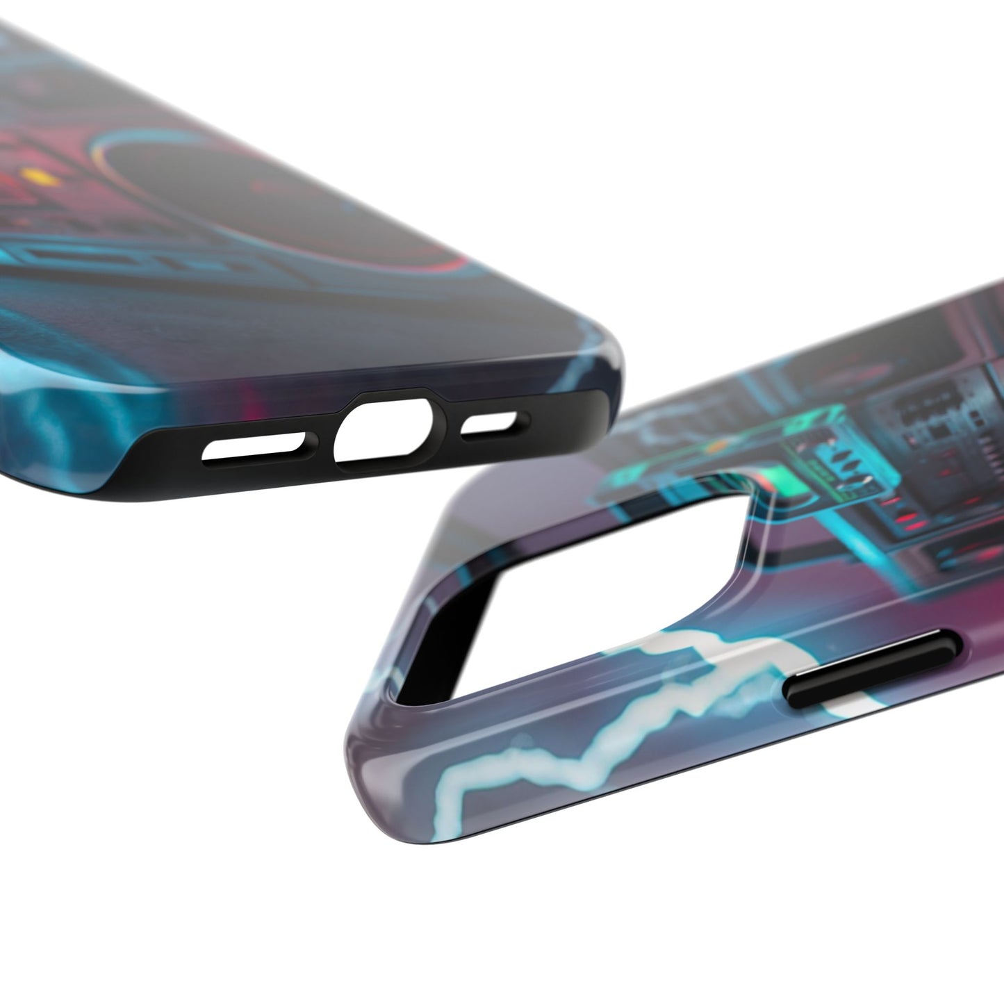 Retro Boombox Tough Phone Case – Vibrant Protection for Music Lovers