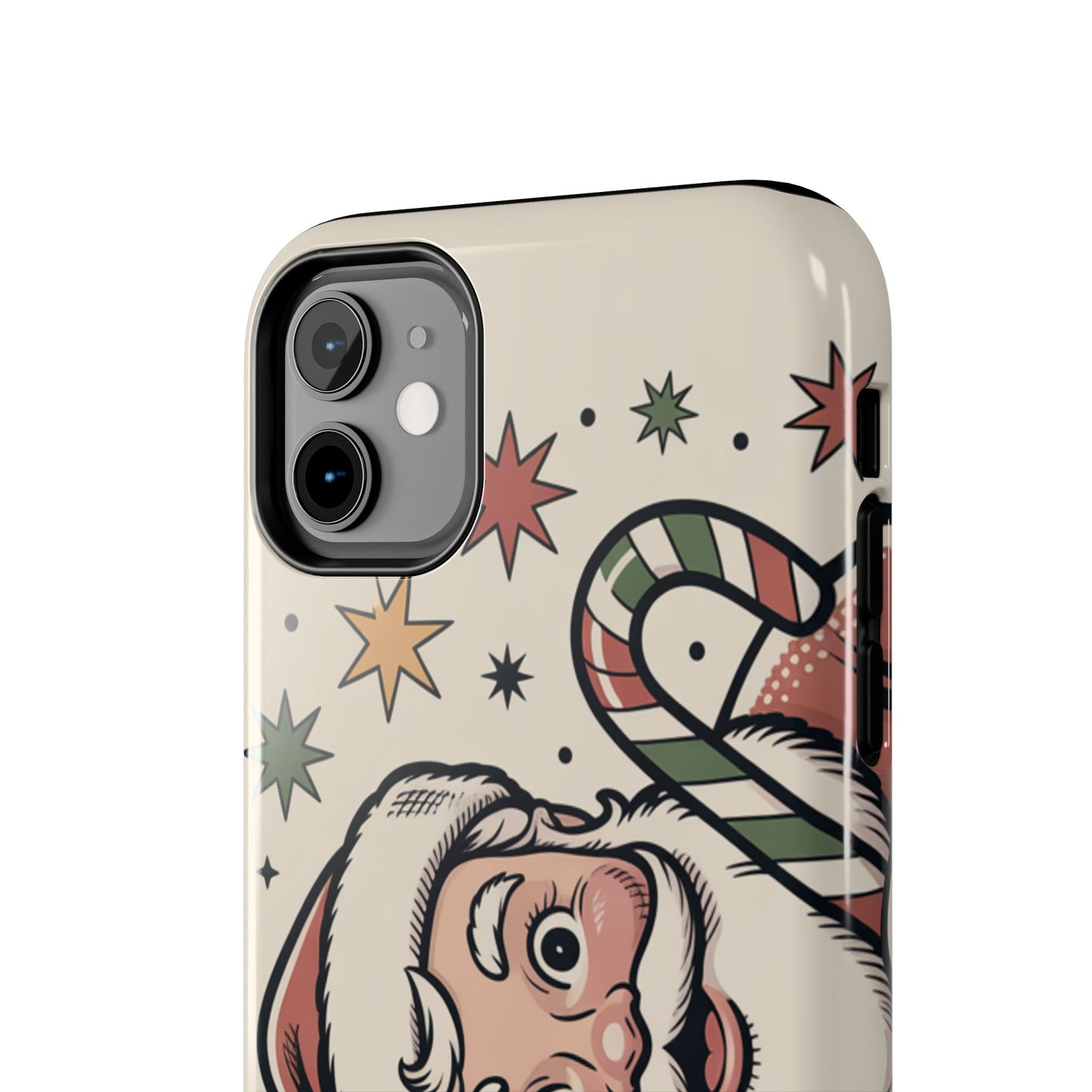 Retro Santa Tough Phone Case - Festive Holiday Design