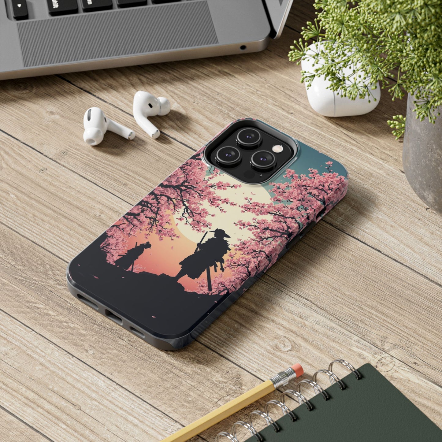 Cherry Blossom Samurai Tough Phone Case