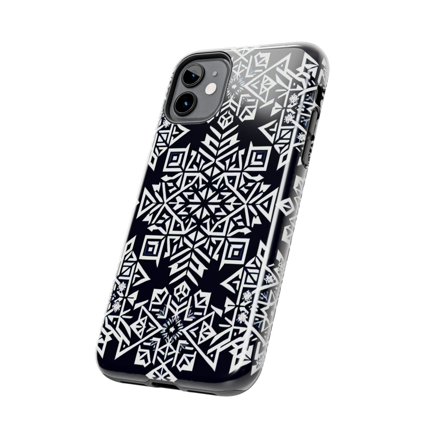 Winter Wonderland Tough Phone Case - Digital Snowflake - for iPhone