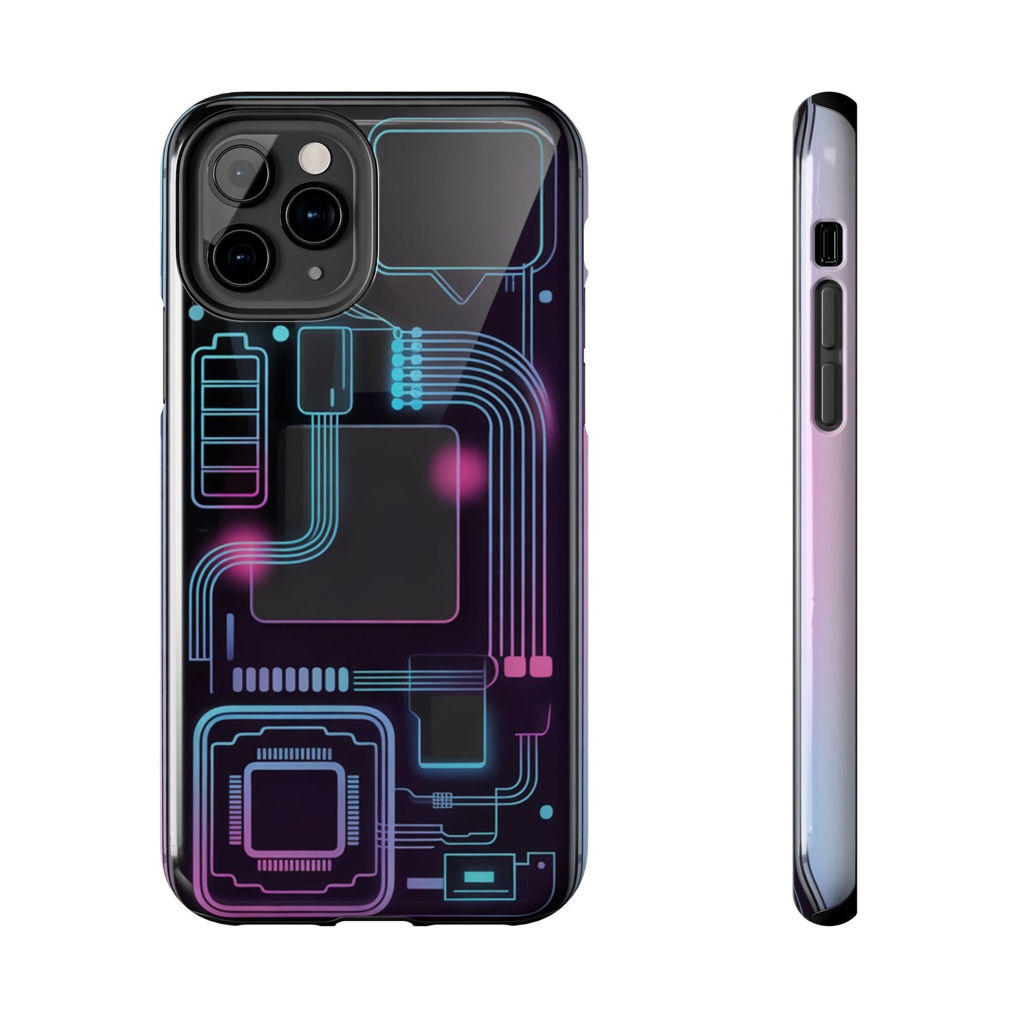 Cyberpunk Circuits Tough Phone Case