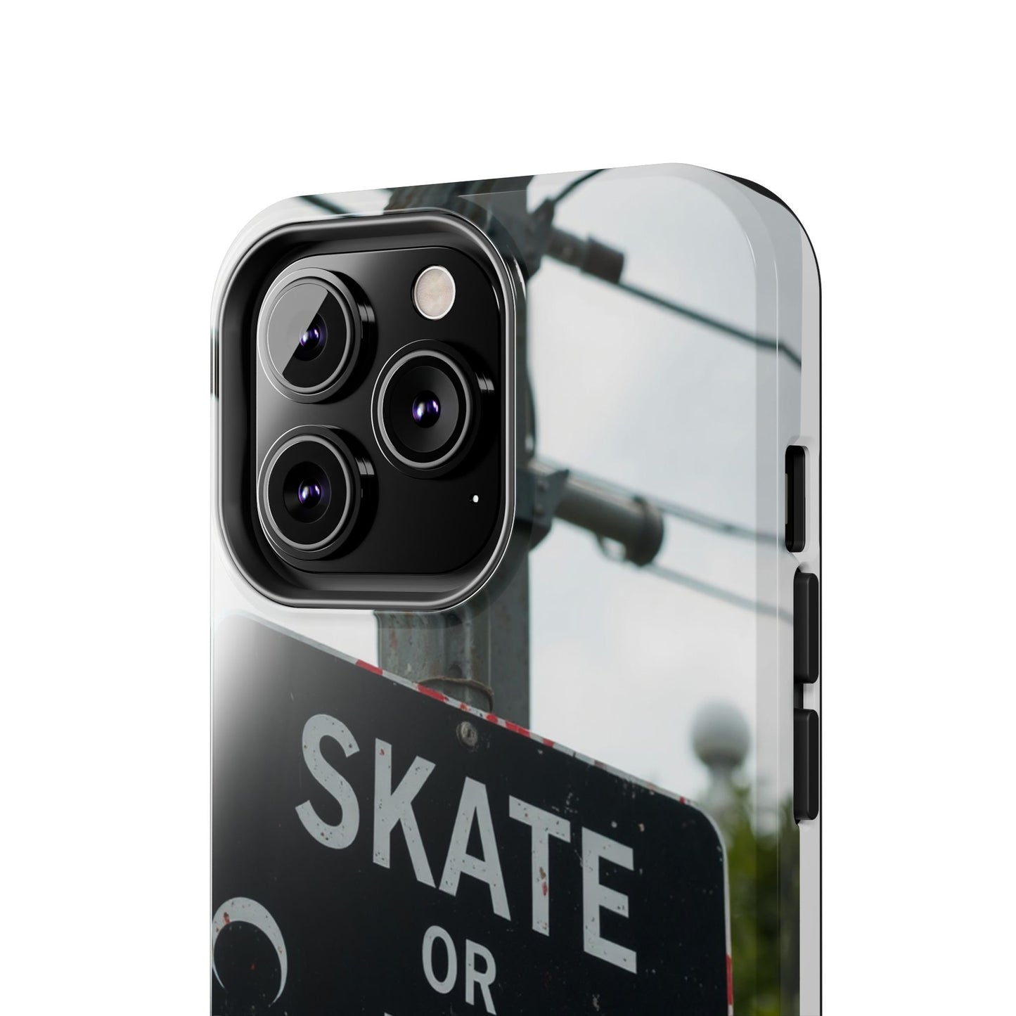 Black Sign Skate or Die Design - Tough Phone Case for iPhone