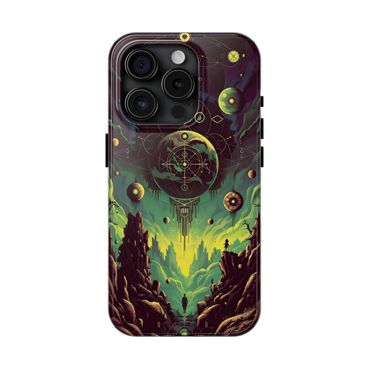 Cosmic Adventure Tough Phone Case - Galaxy Design for Space Enthusiasts - for iPhone