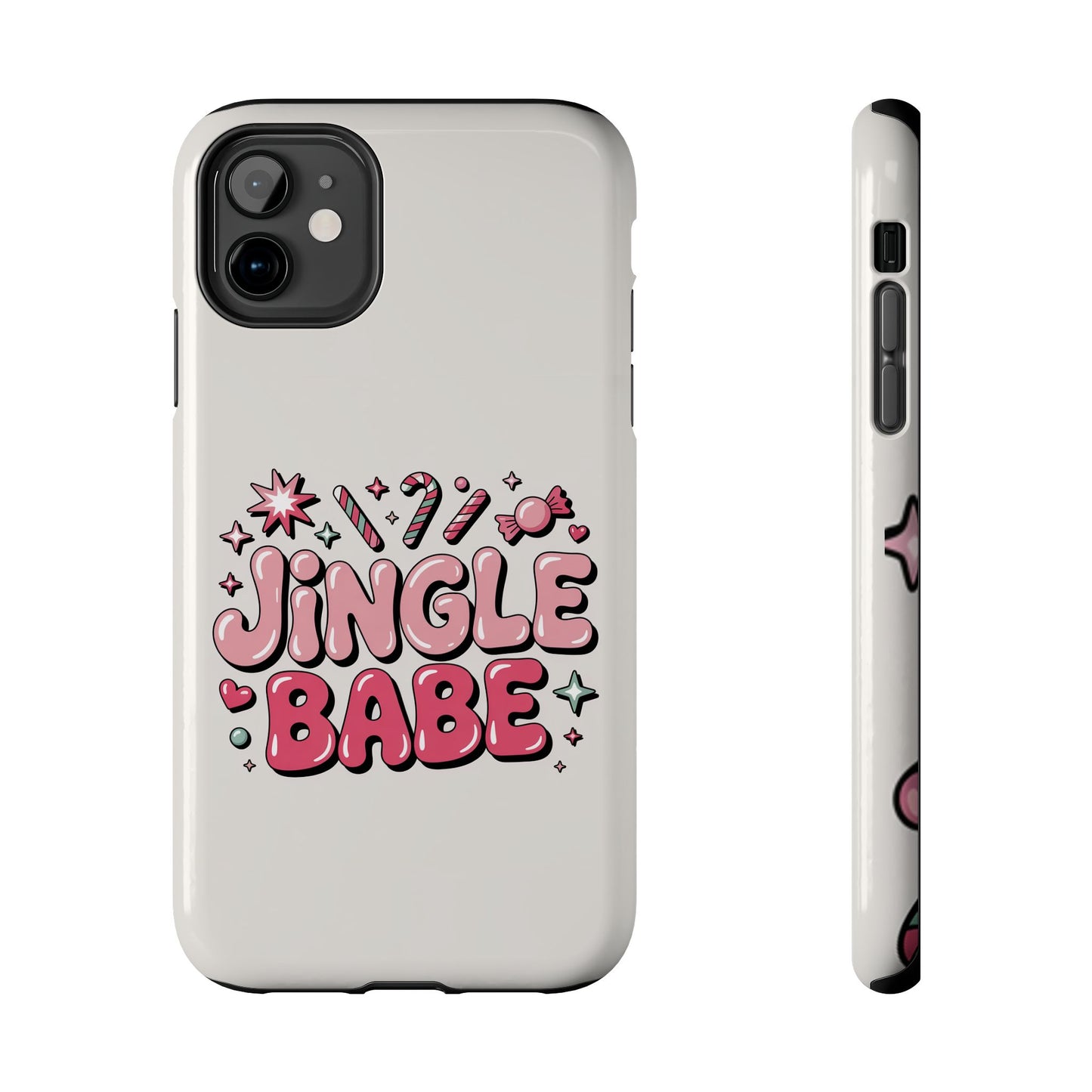 Jingle Babe Tough Phone Case - Festive Holiday Protection for Your iPhone