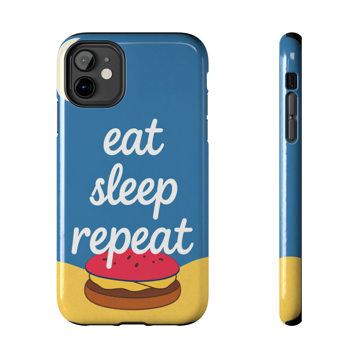 Eat, Sleep, Repeat Phone Case – Fun & Durable Tough Phone Cases for Food Lovers
