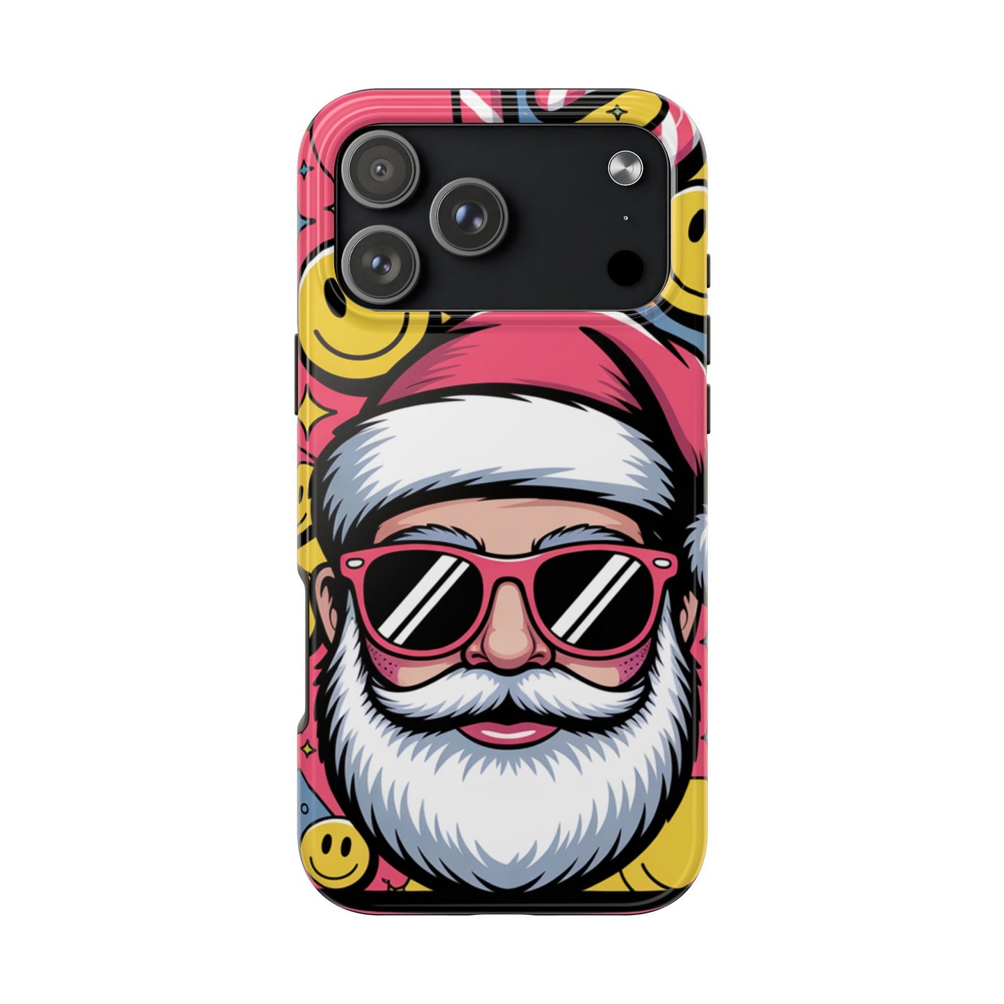 Pop Art Santa Sunglasses Tough Phone Case for Holiday Vibes