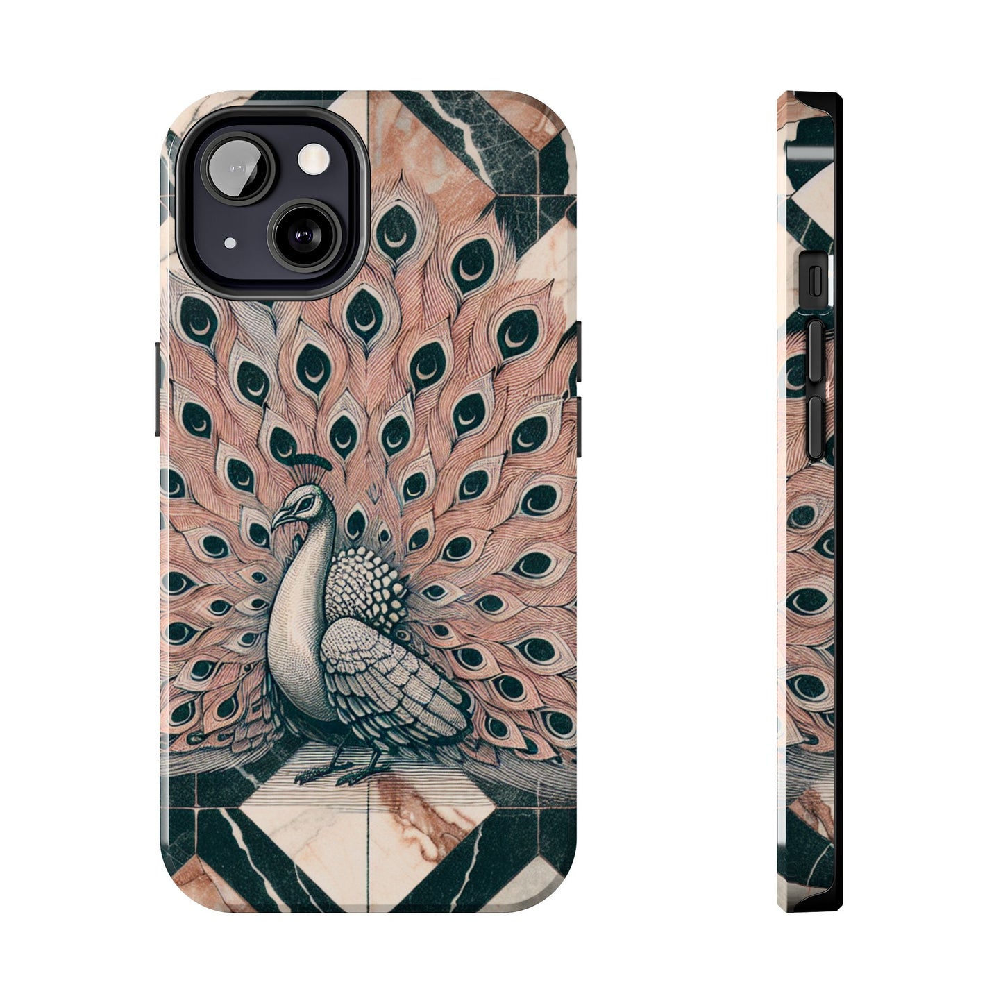 Peacock Tough Phone Case | Stylish & Durable Artwork - for iPhone