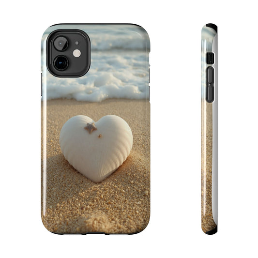 Heart Seashell Tough Phone Case for iPhone