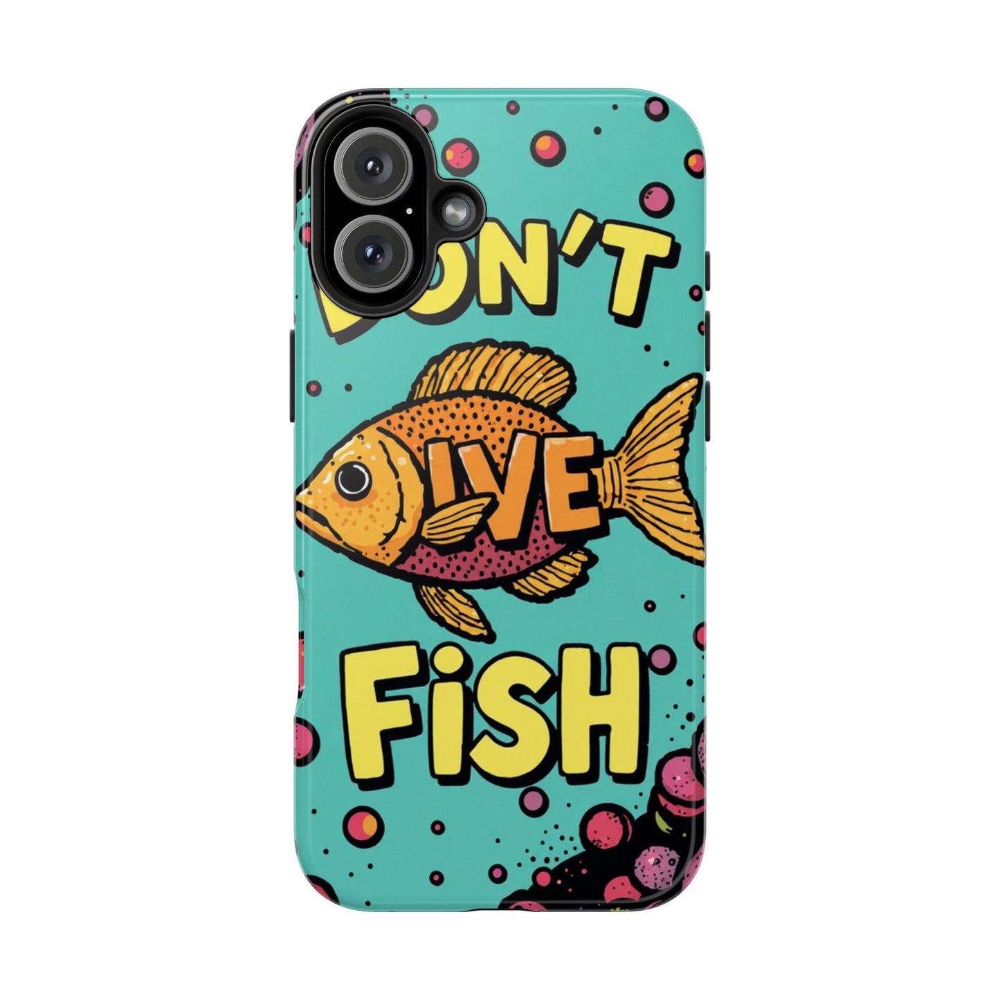 Catchy Fish-Themed Tough Phone Cases, Unique Gift for Fish Lovers, Durable Protection for Phones, Fun Aquatic Design, Ideal for Holidays