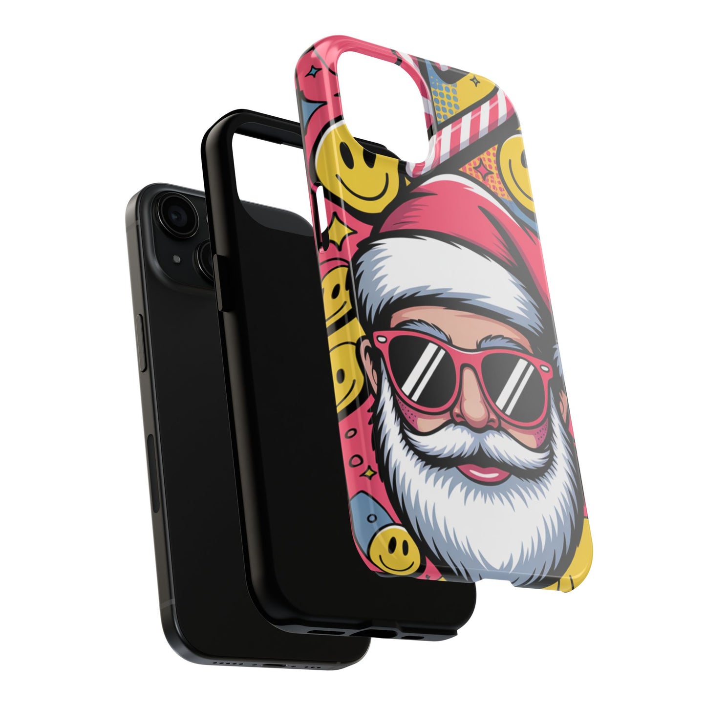 Pop Art Santa Sunglasses Tough Phone Case for Holiday Vibes