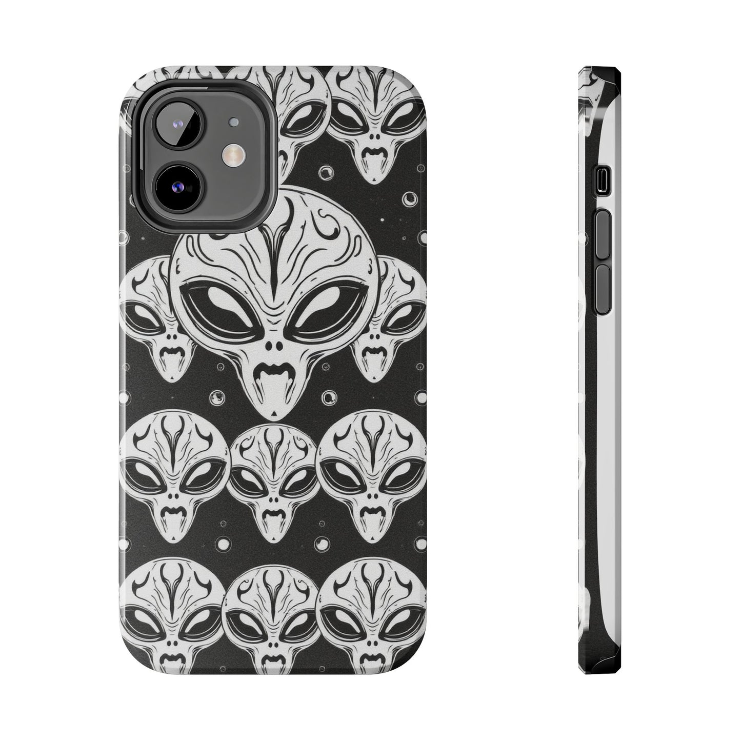 Alien Pattern Tough Phone Case - Durable Protection with Out-of-This-World Design