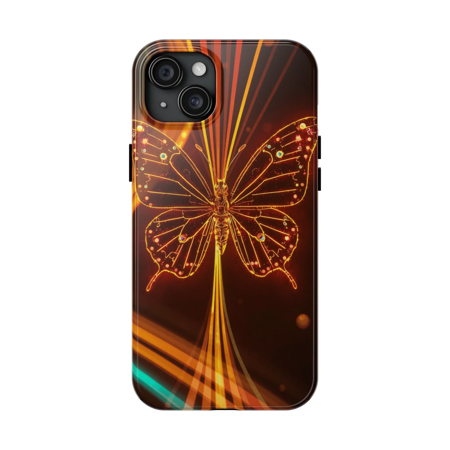 Elegant Butterfly Tough Phone Case - Stylish Protection for Nature Lovers
