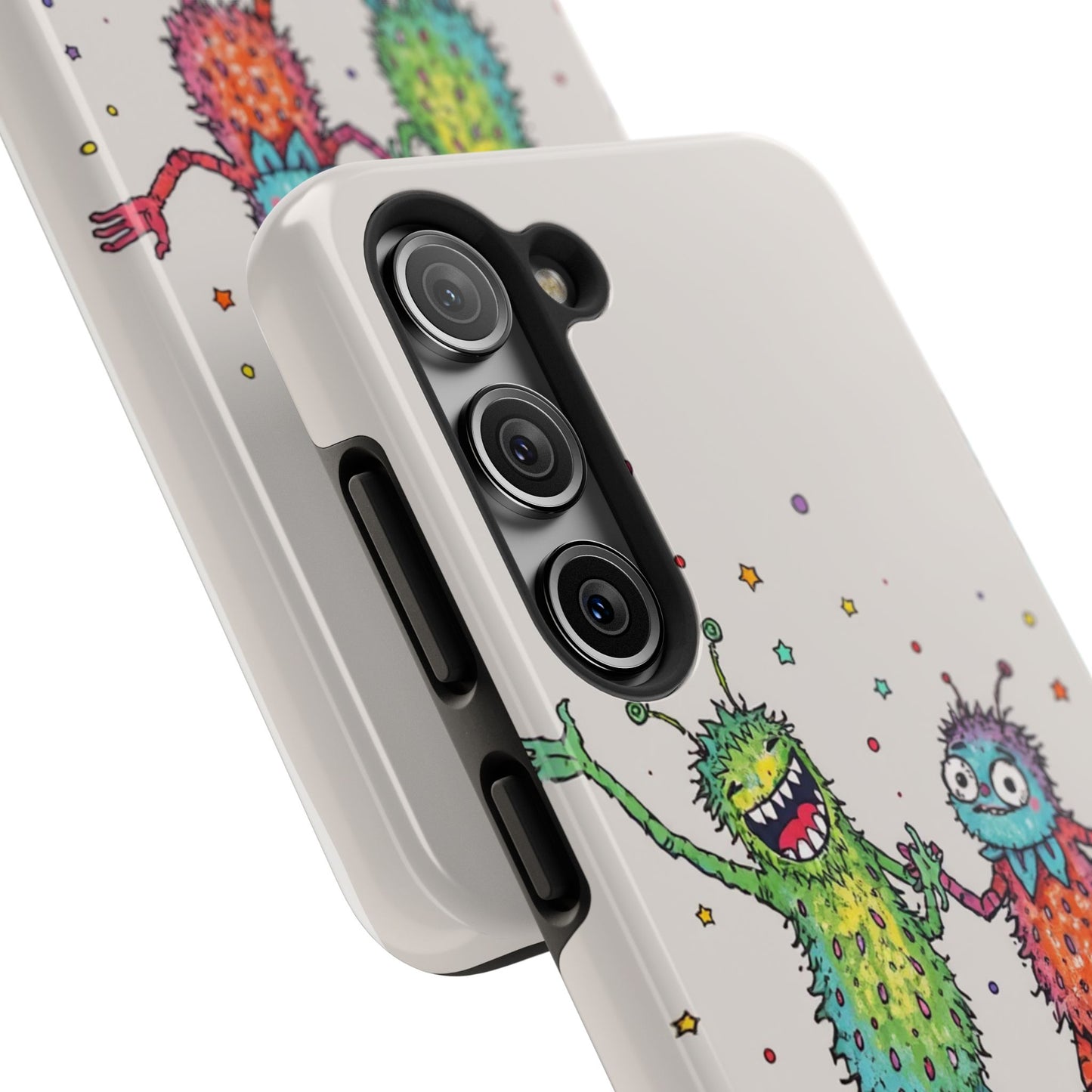 Colorful Monster Tough Phone Case - Fun and Playful Design
