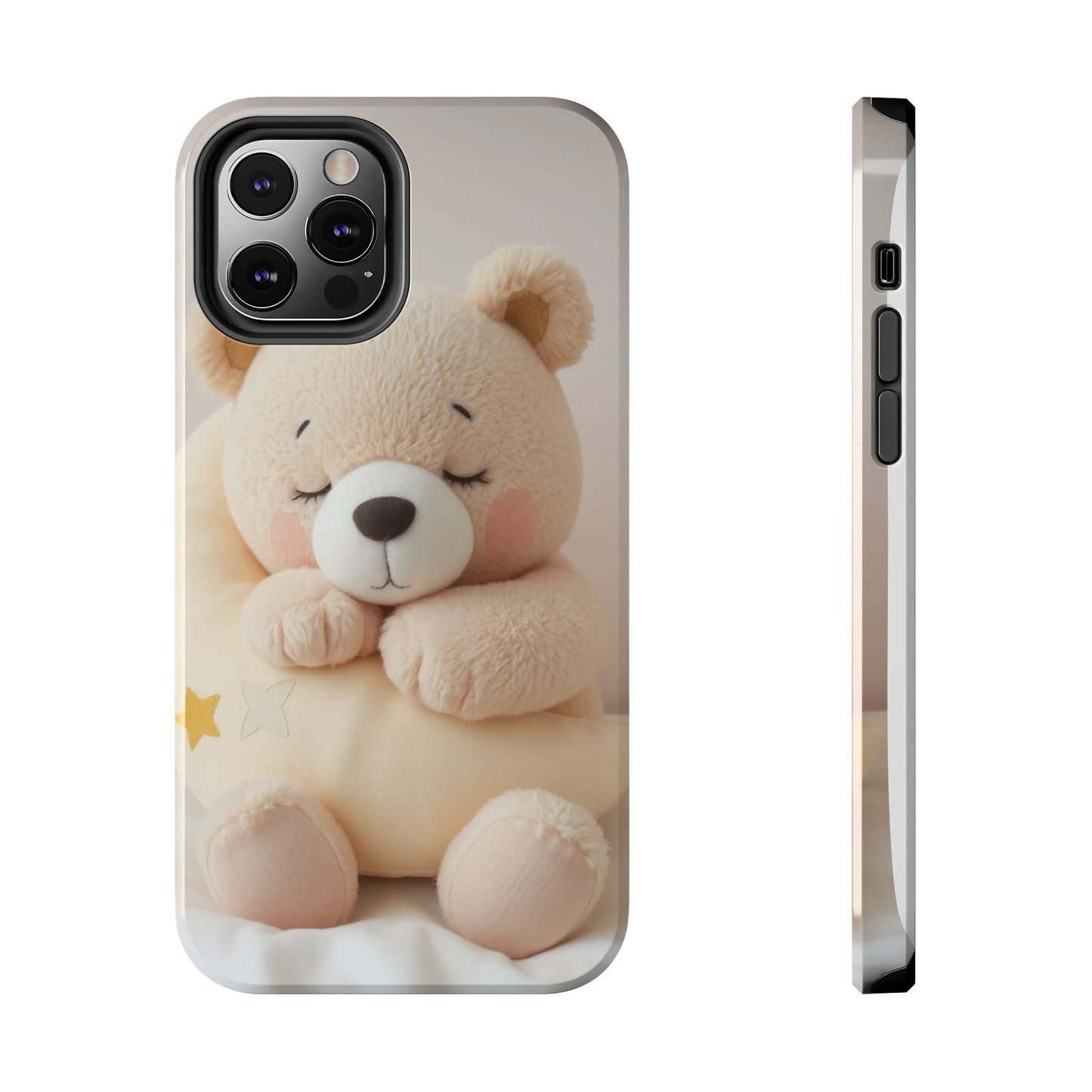 Cute Bear Tough Phone Case - Adorable Baby Animal Design for Kids & Adults
