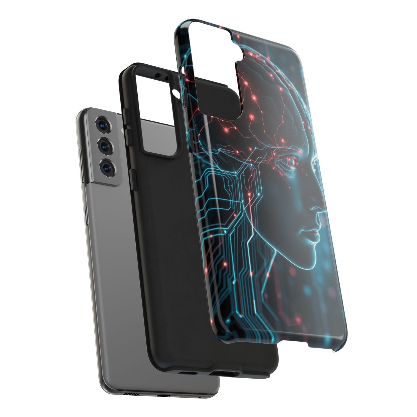 Futuristic Brain Design Tough Phone Case