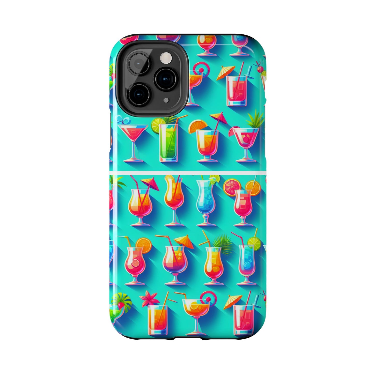 Cocktail Party Phone Case - Fun & Colorful Design for Summer Vibes - for iPhone