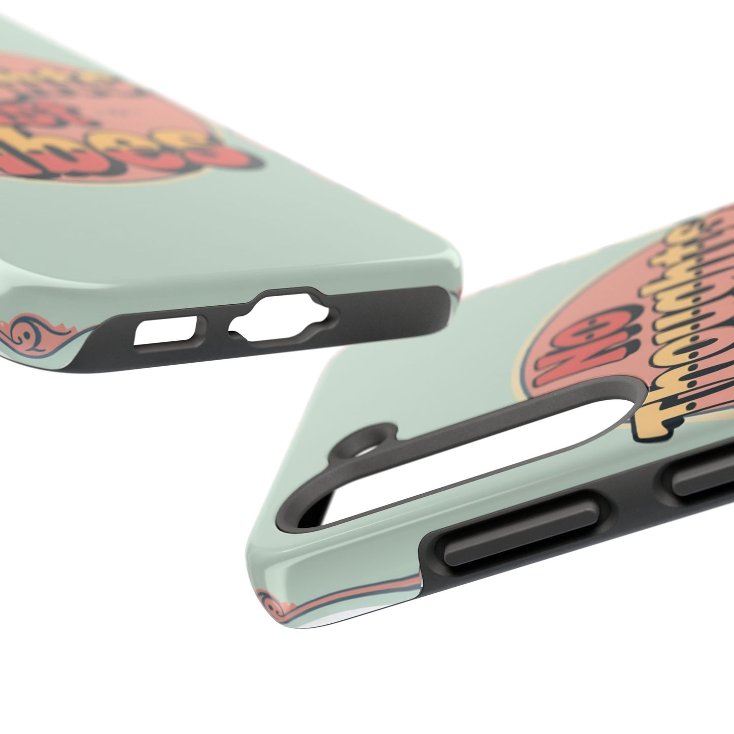 No Thoughts Just Vibes Phone Case - Fun Tough Phone Cover for Positive Energy