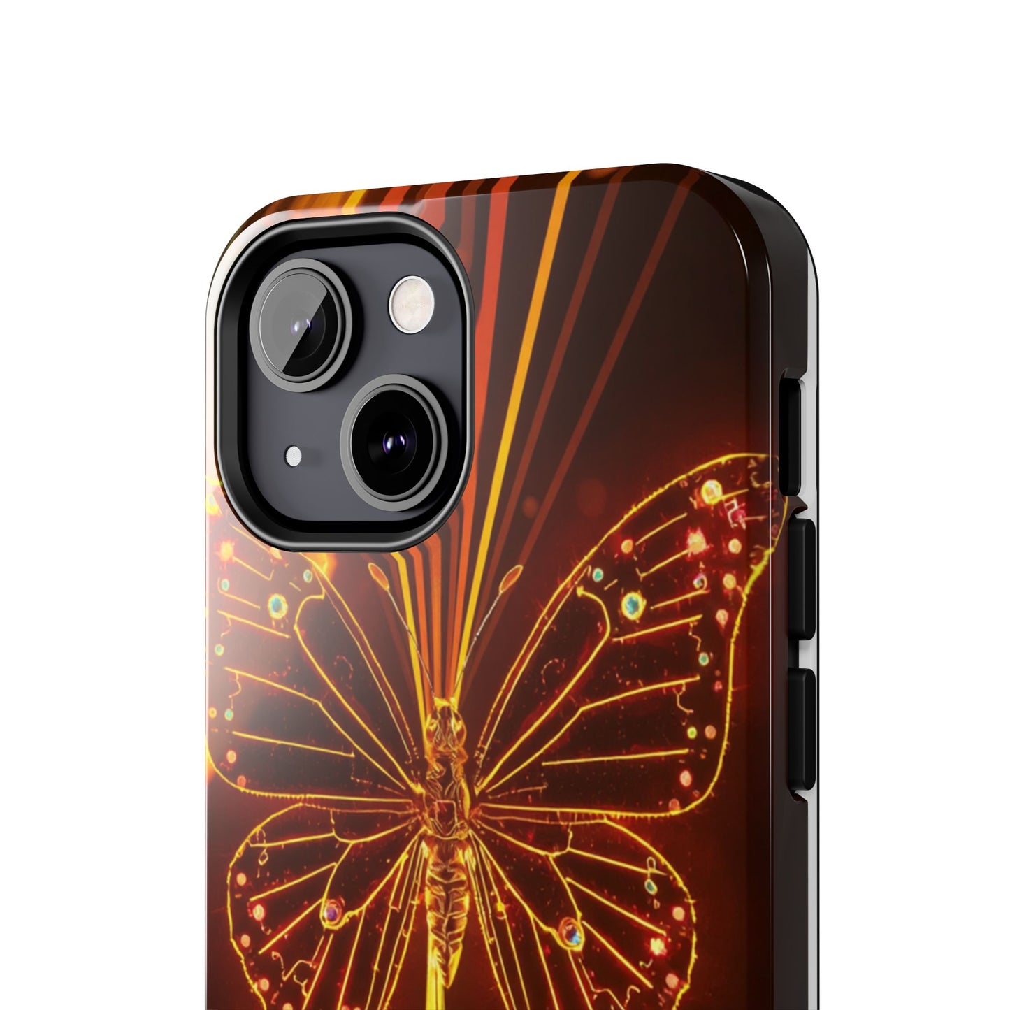 Elegant Butterfly Tough Phone Case - Stylish Protection for Nature Lovers