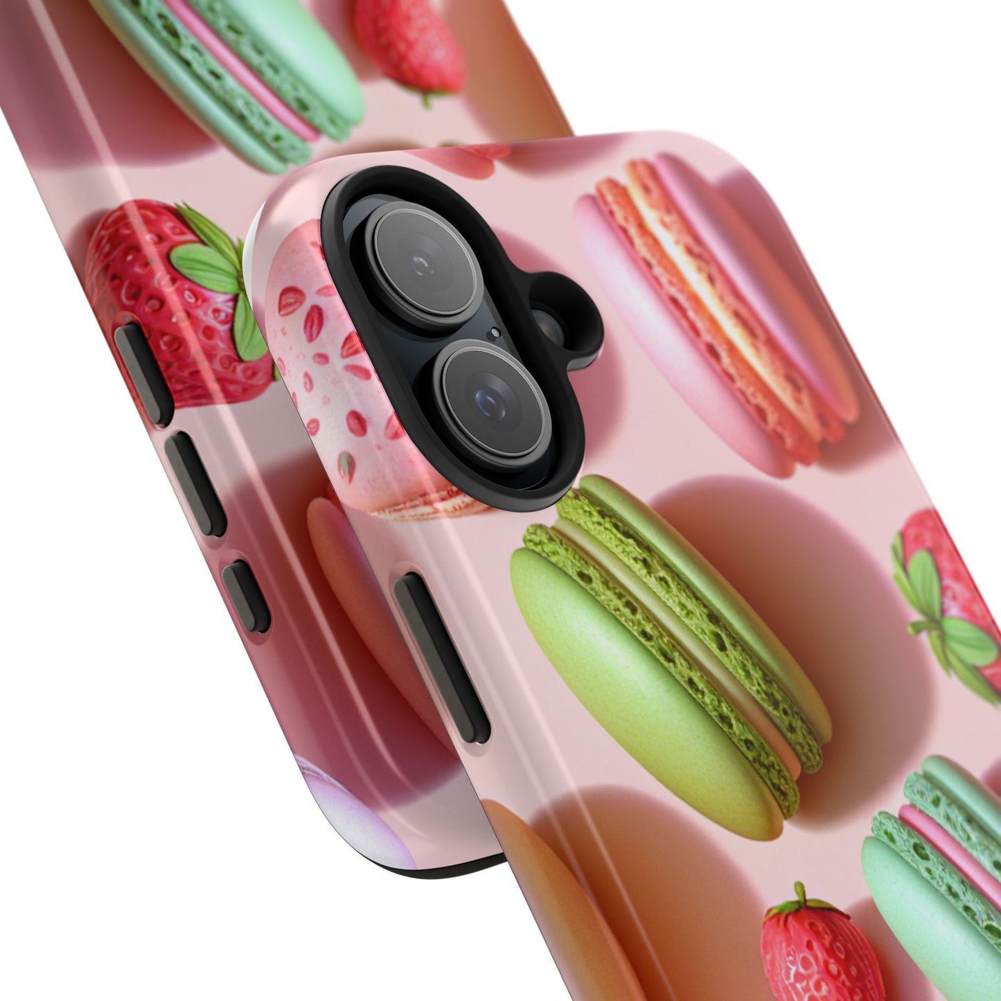Macaron-Inspired Tough Phone Cases - Colorful Sweet Design - for iPhone