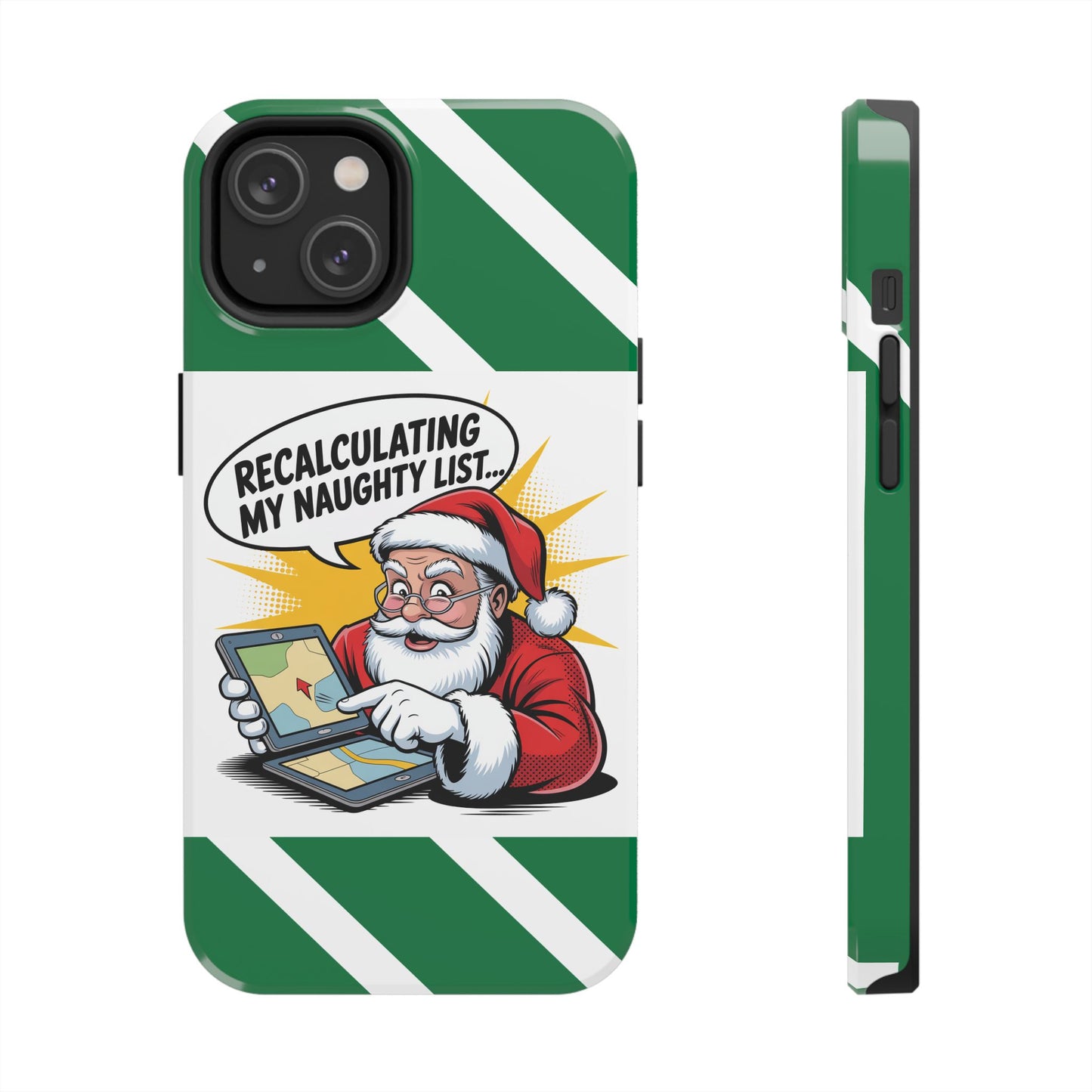 Santa Naughty List Phone Case - Tough & Fun Holiday Protection