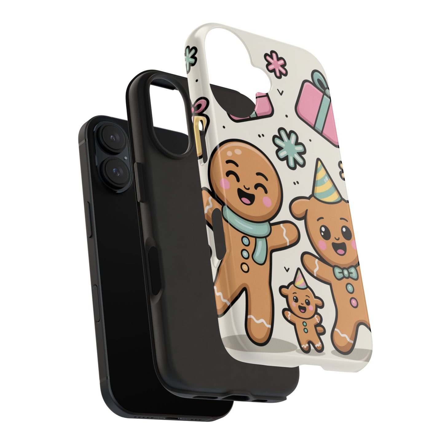 Gingerbread Family Dancing Holiday Phone Case