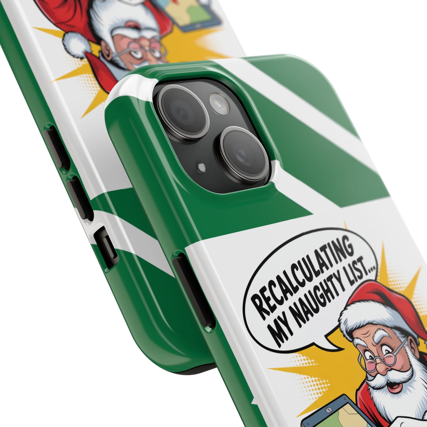 Santa Naughty List Phone Case - Tough & Fun Holiday Protection