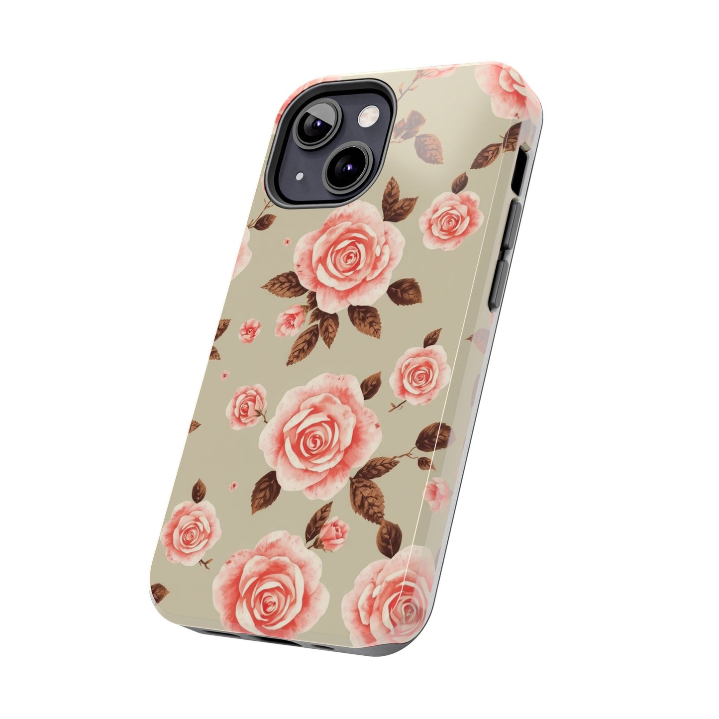 Elegant Floral Tough Phone Case for Stylish Protection - for iPhone