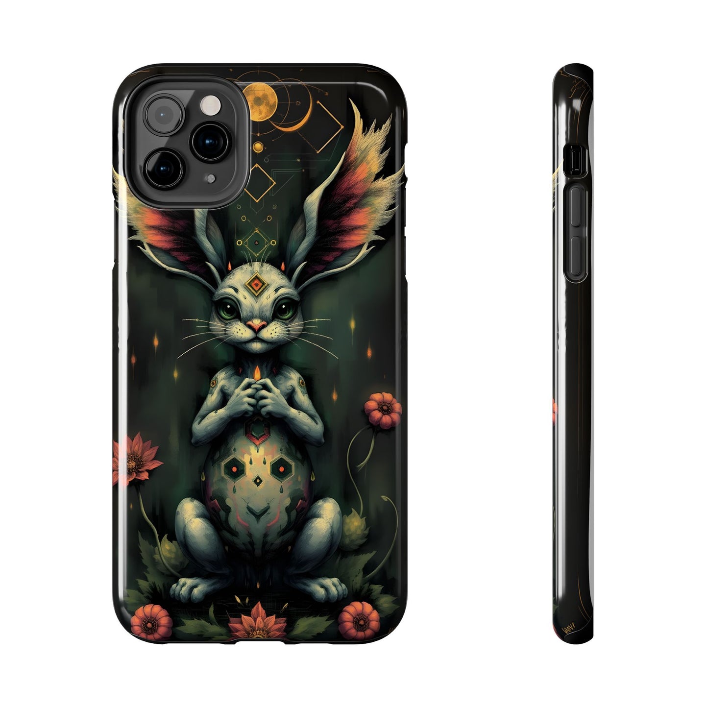 Artistic Rabbit Phone Cases - Unique and Durable Design of Mystical Bunny - for iPhone