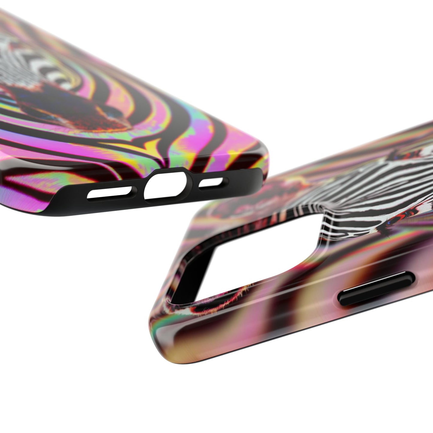 Vibrant Zebra Tough Phone Case - Unique Animal Design for Wild Spirit