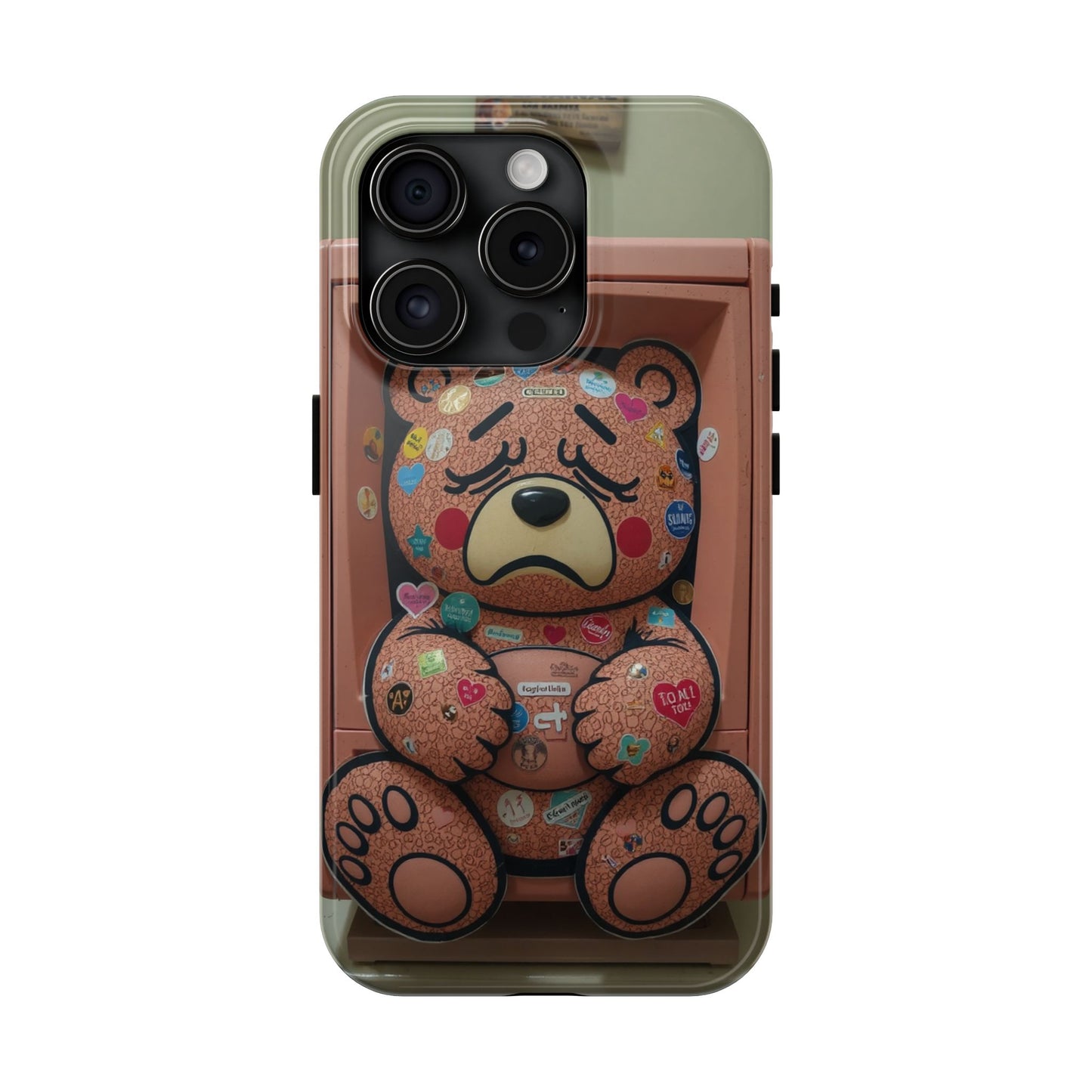Cute Bear Tough Phone Case - Durable Protection with Fun Design