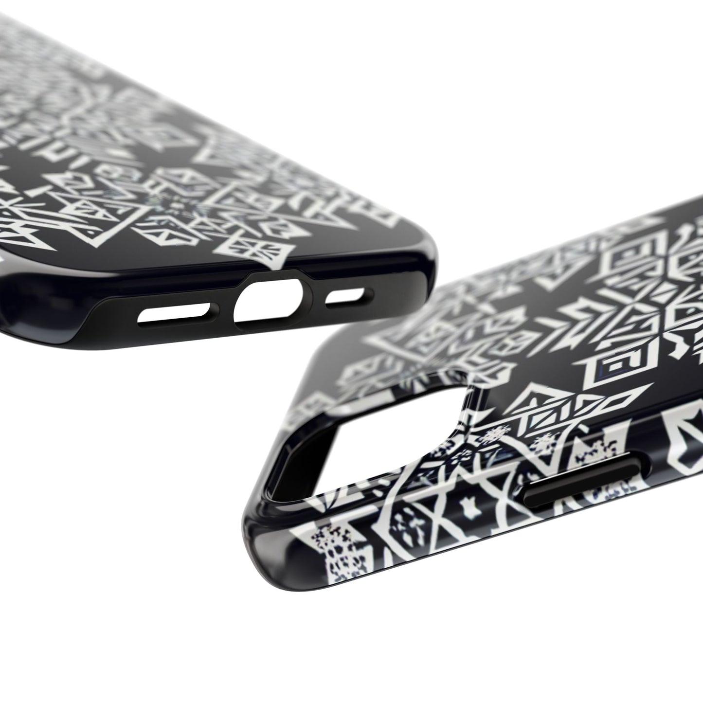 Winter Wonderland Tough Phone Case - Digital Snowflake - for iPhone