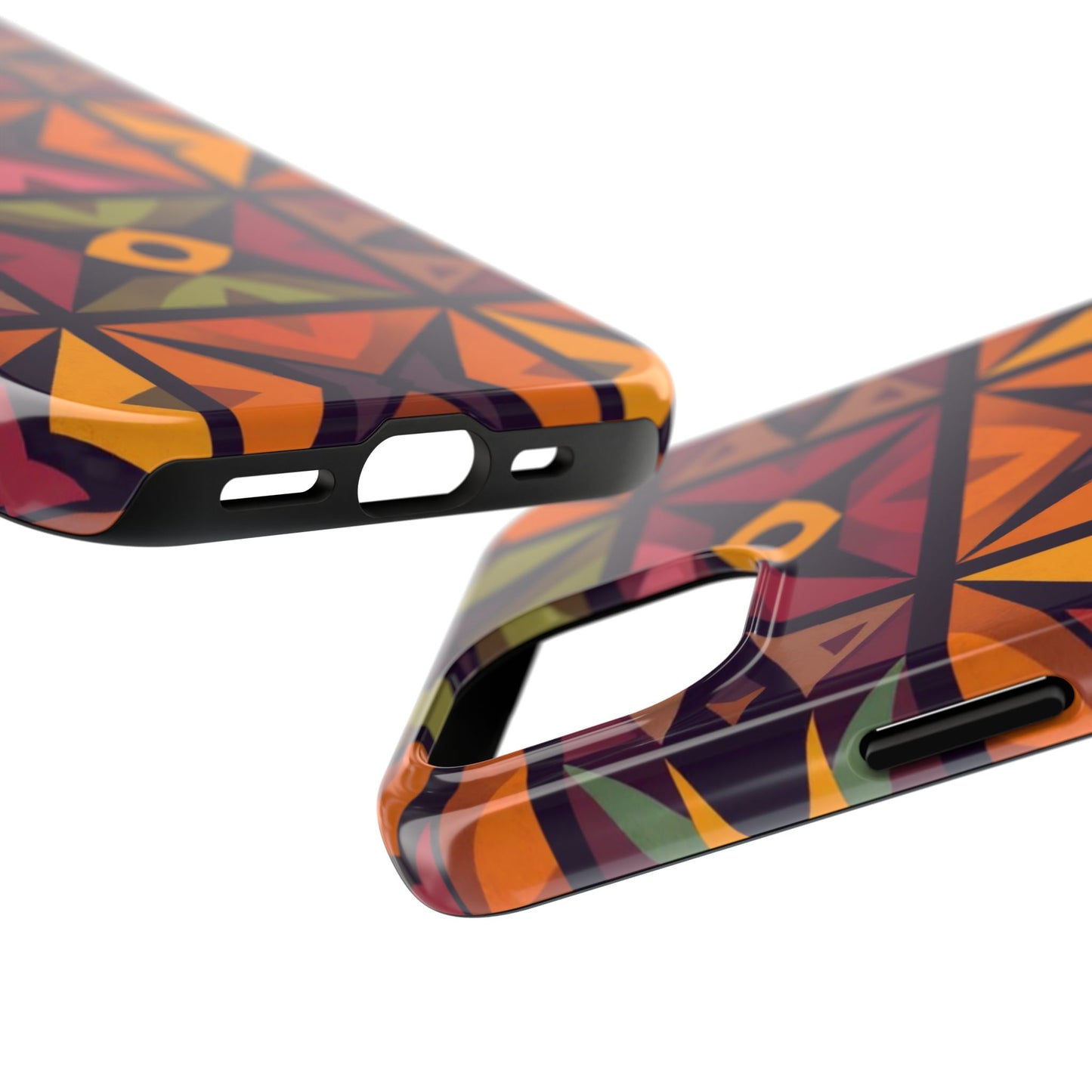 Vibrant Tribal Geometric Tough Phone Case - Colorful Protection for Your iPhone