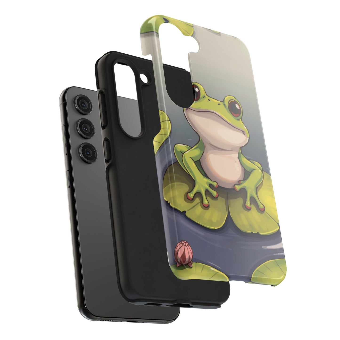 Cute Frog Tough Phone Case - Durable Protection with Nature Vibe
