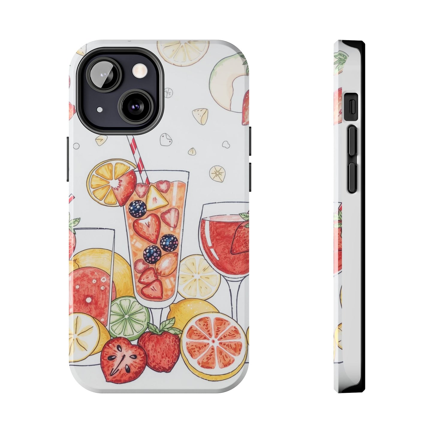 Colorful Fruit Cocktail Tough Phone Case - Perfect for Summer Vibes