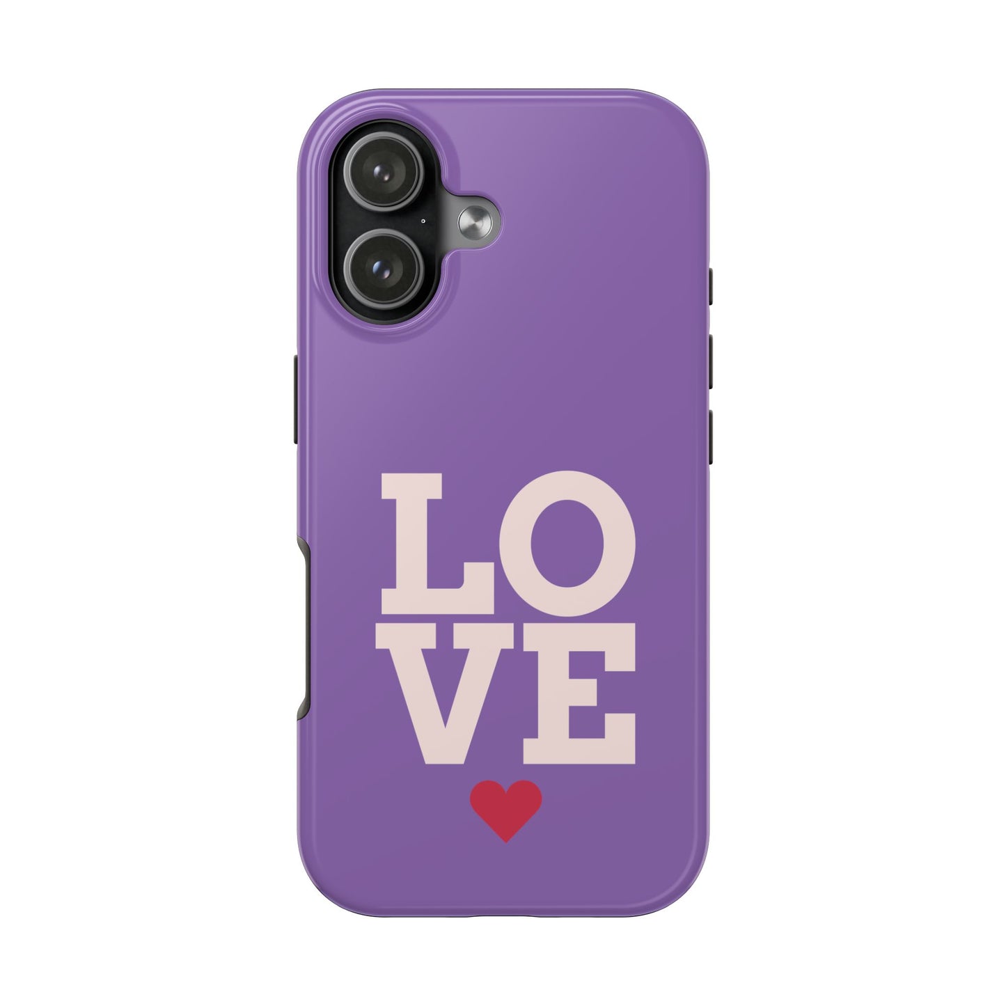 Purple Love Phone Case - Durable & Stylish Tough Case - for iPhone
